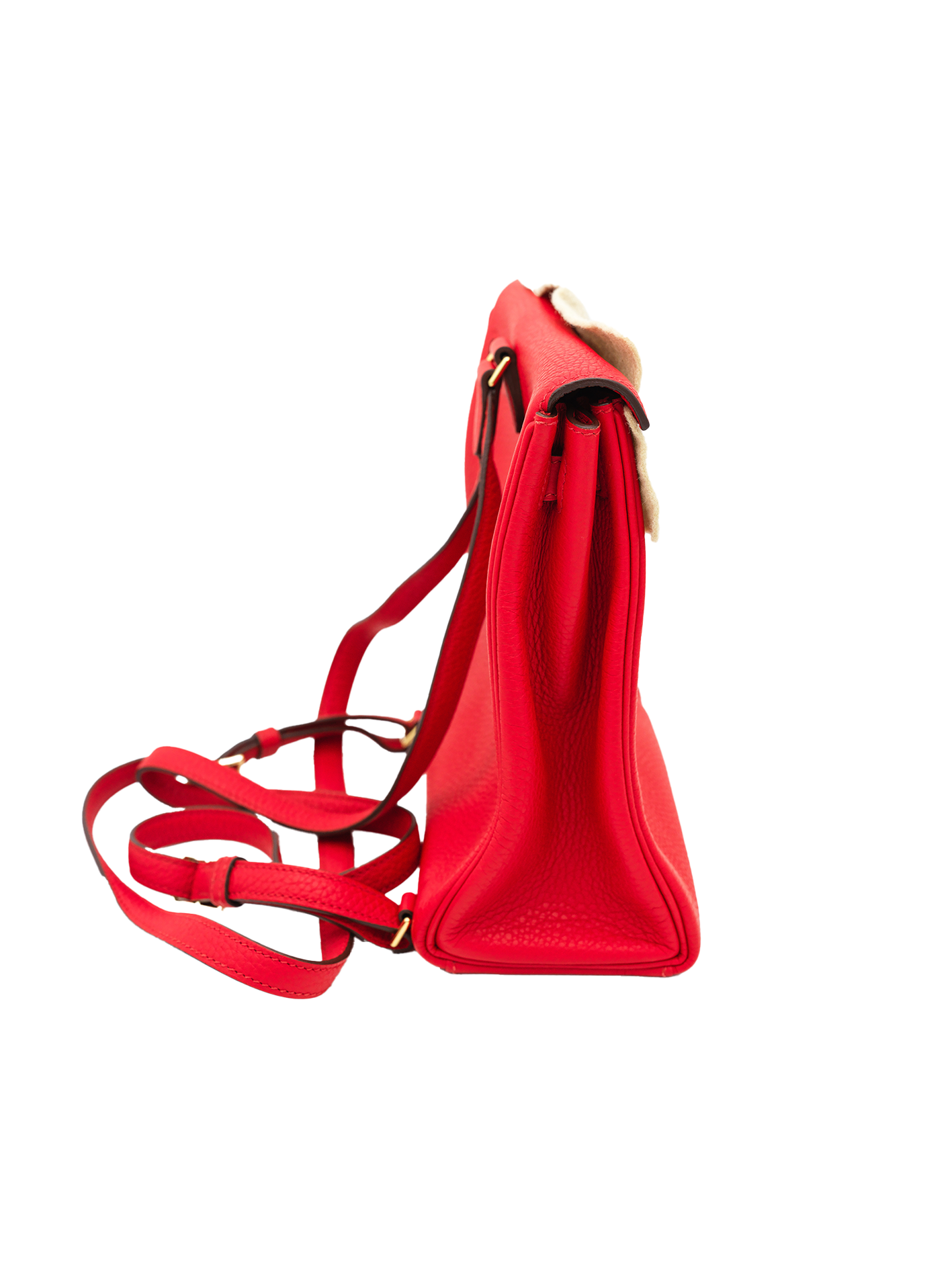 PRE-LOVED HERMÈS KELLY ADO TAURILLON CLEMENCE ROUGE DE COEUR GHW