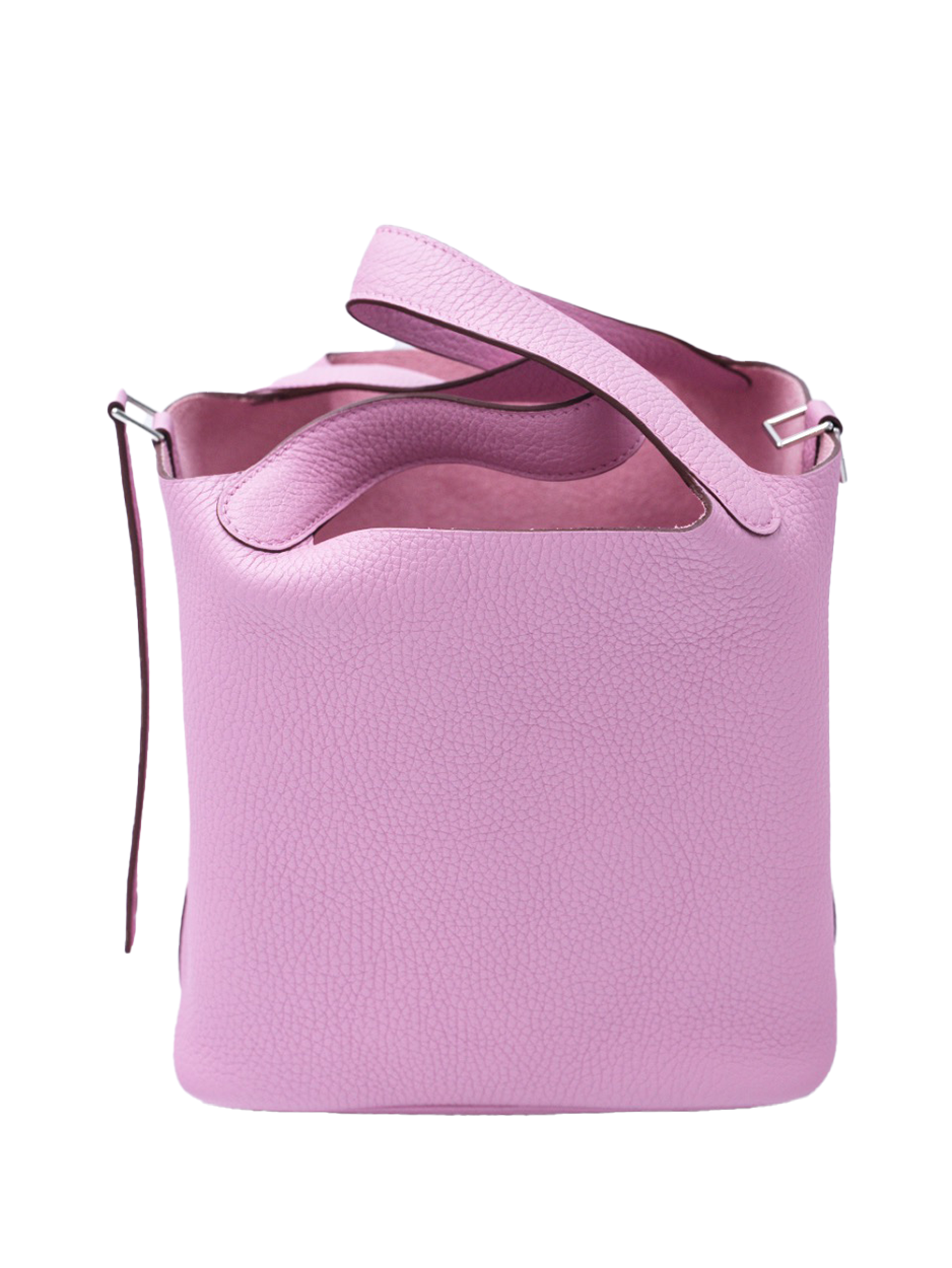 二手爱马仕 PICOTIN 18 TAURILLO CLEMENCE MAUVE SYLVESTRE PHW