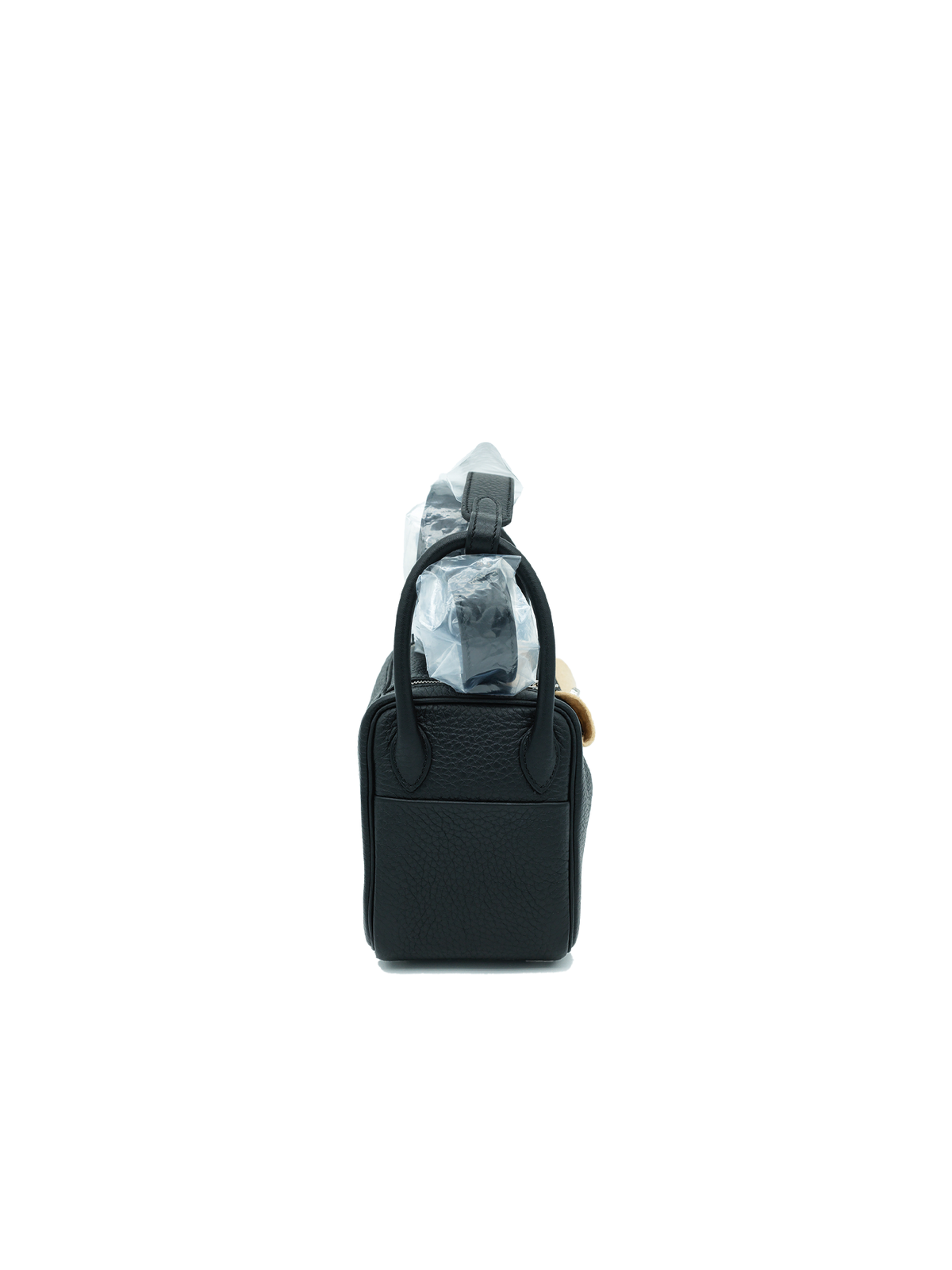 NEW HERMÈS MINI LINDY TAURILLON CLEMENCE BLACK PHW