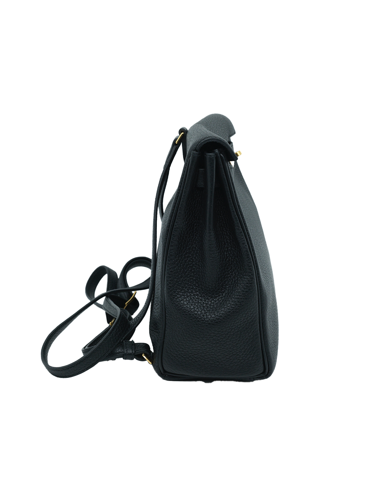 PRE-LOVED HERMÈS KELLY ADO TAURILLON CLEMENCE BLACK GHW