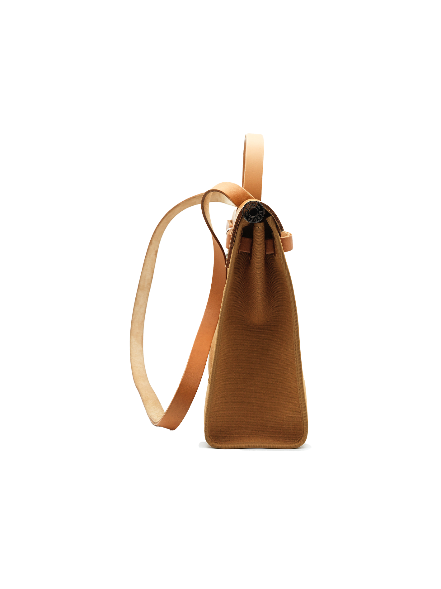 PRE-LOVED HERMES HERBAG 31 ZIP TOILE DUNE/ NATURAL SABLE PHW