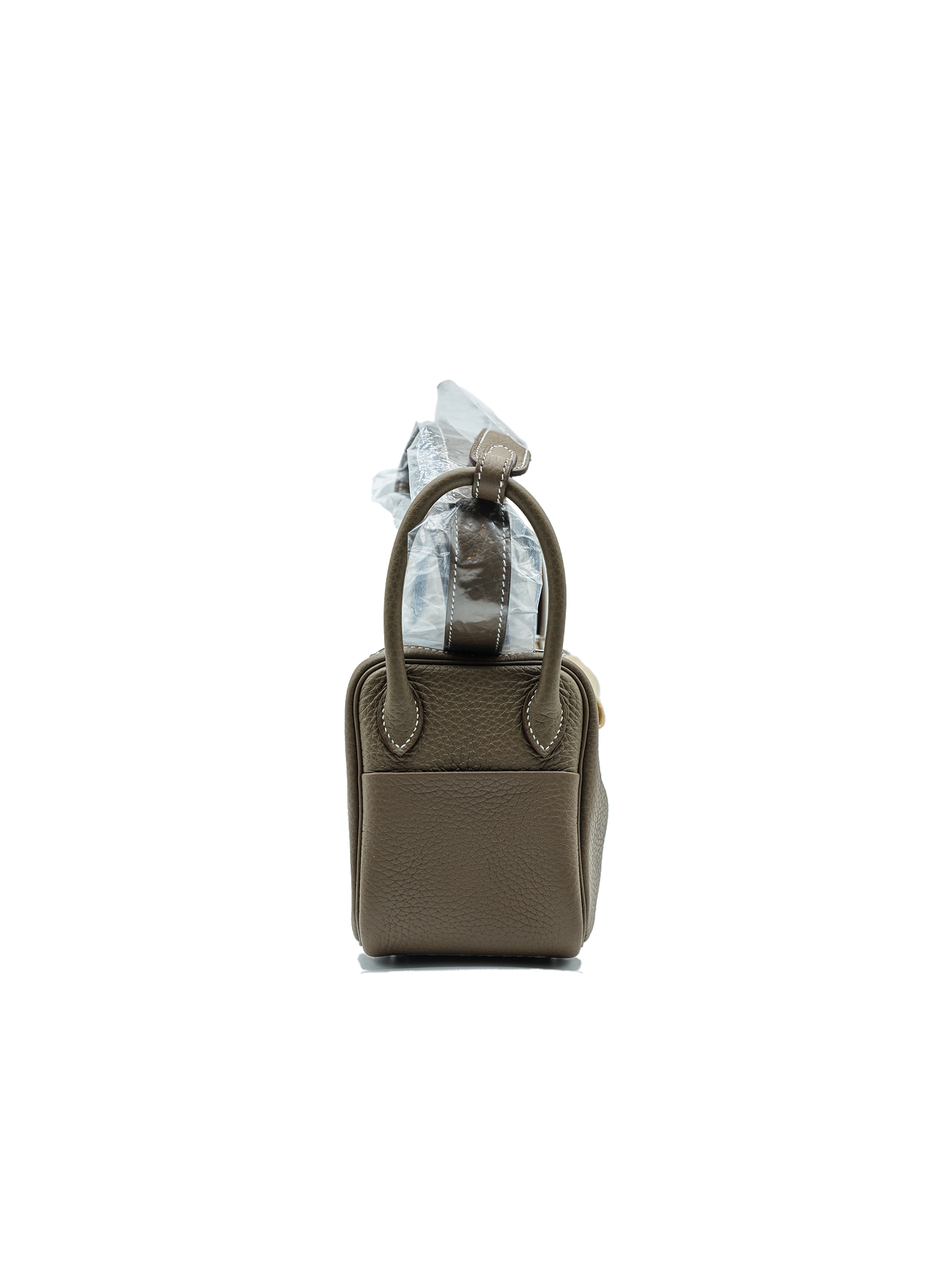 NEW HERMÈS MINI LINDY TAURILLON CLEMENCE ETOUPE PHW