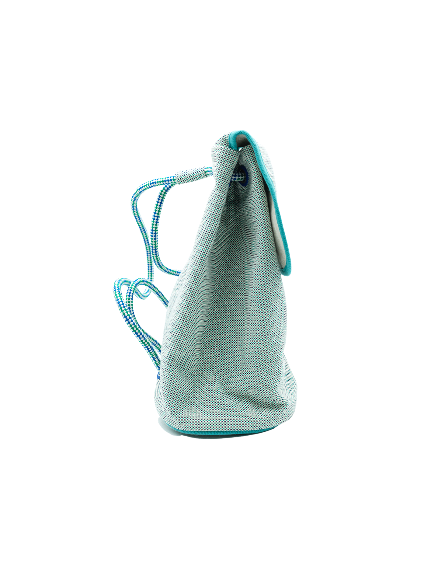 NEW HERMÈS BACKPACK LES CABANES BACKPACK TOILE MARINE/ MENTHE PHW