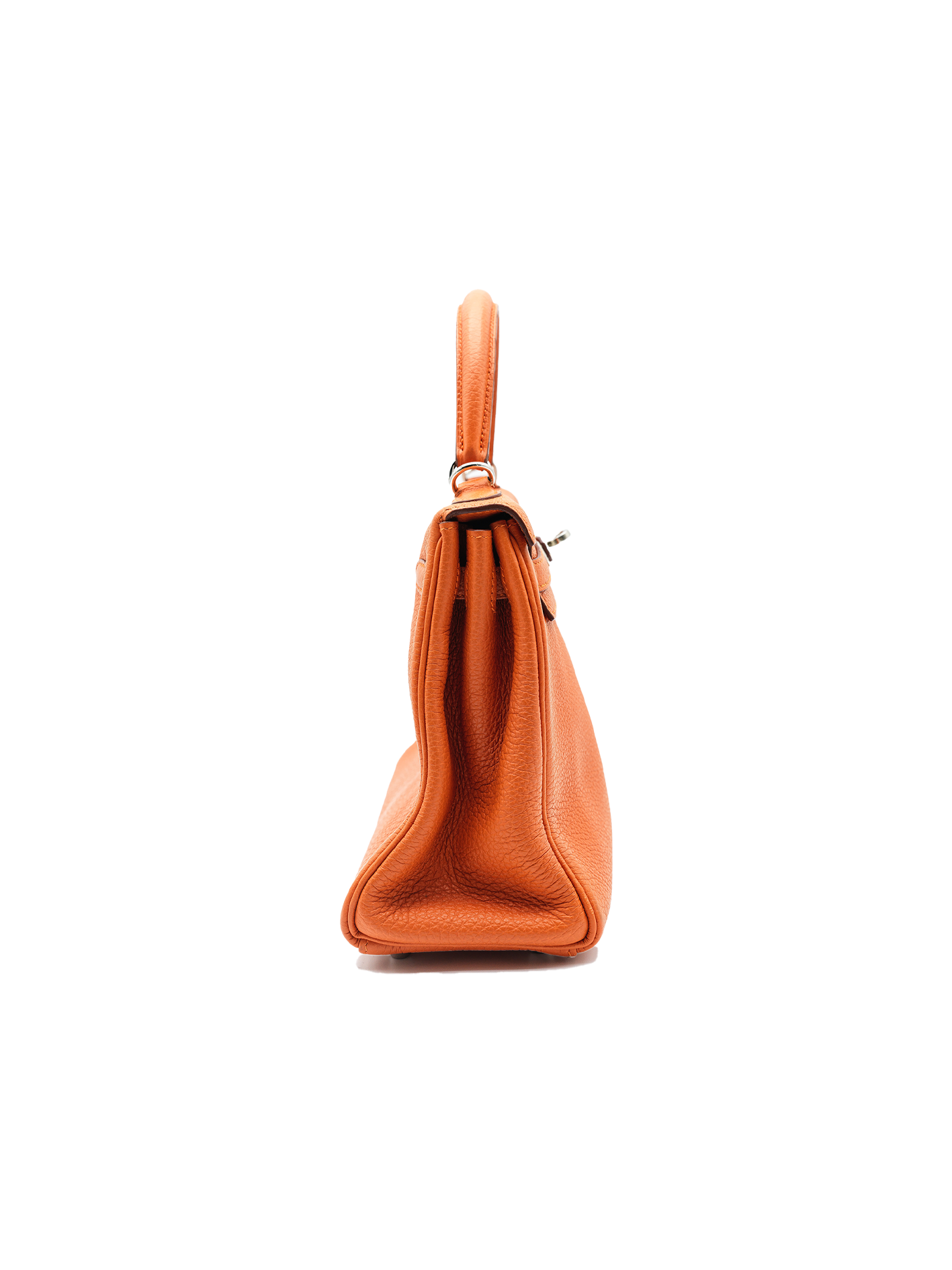 PRE-LOVED HERMÈS KELLY 25 TOGO HERMES ORANGE PHW