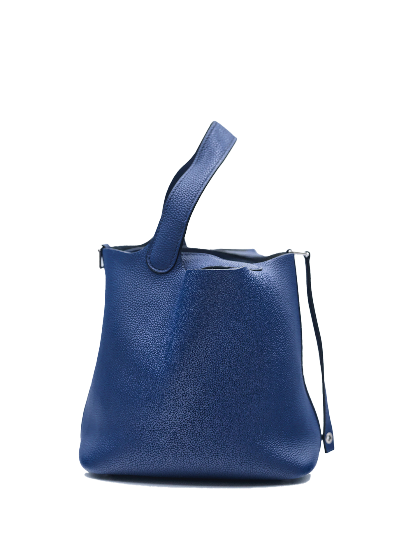 USED HERMES PICOTIN 18 TAURILLON CLEMENCE BLEU SAPHIR PHW
