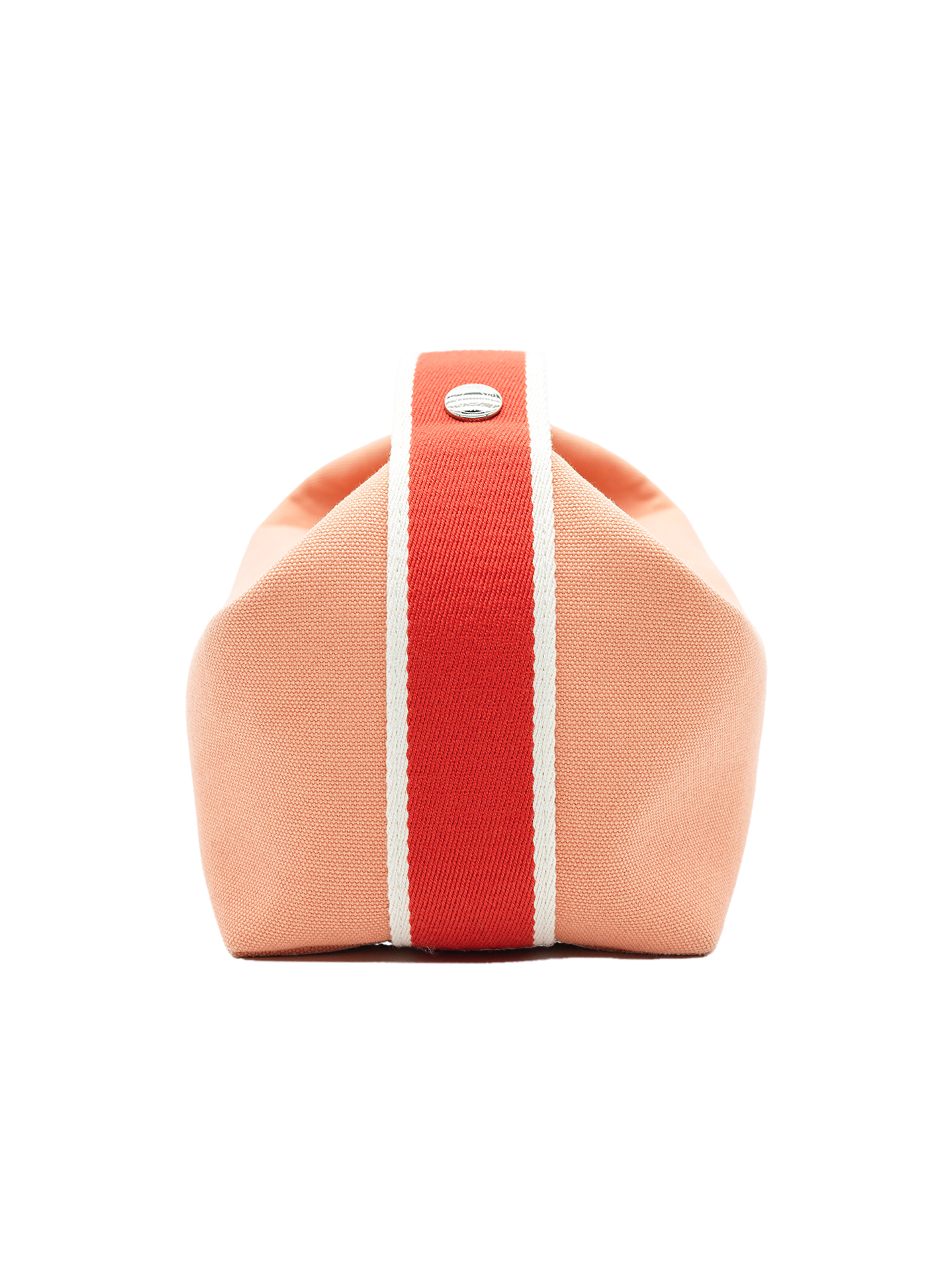 PRE-LOVED HERMÈS BRIDE-A-BRAC CASE SMALL MODEL TOILE PINK PHW
