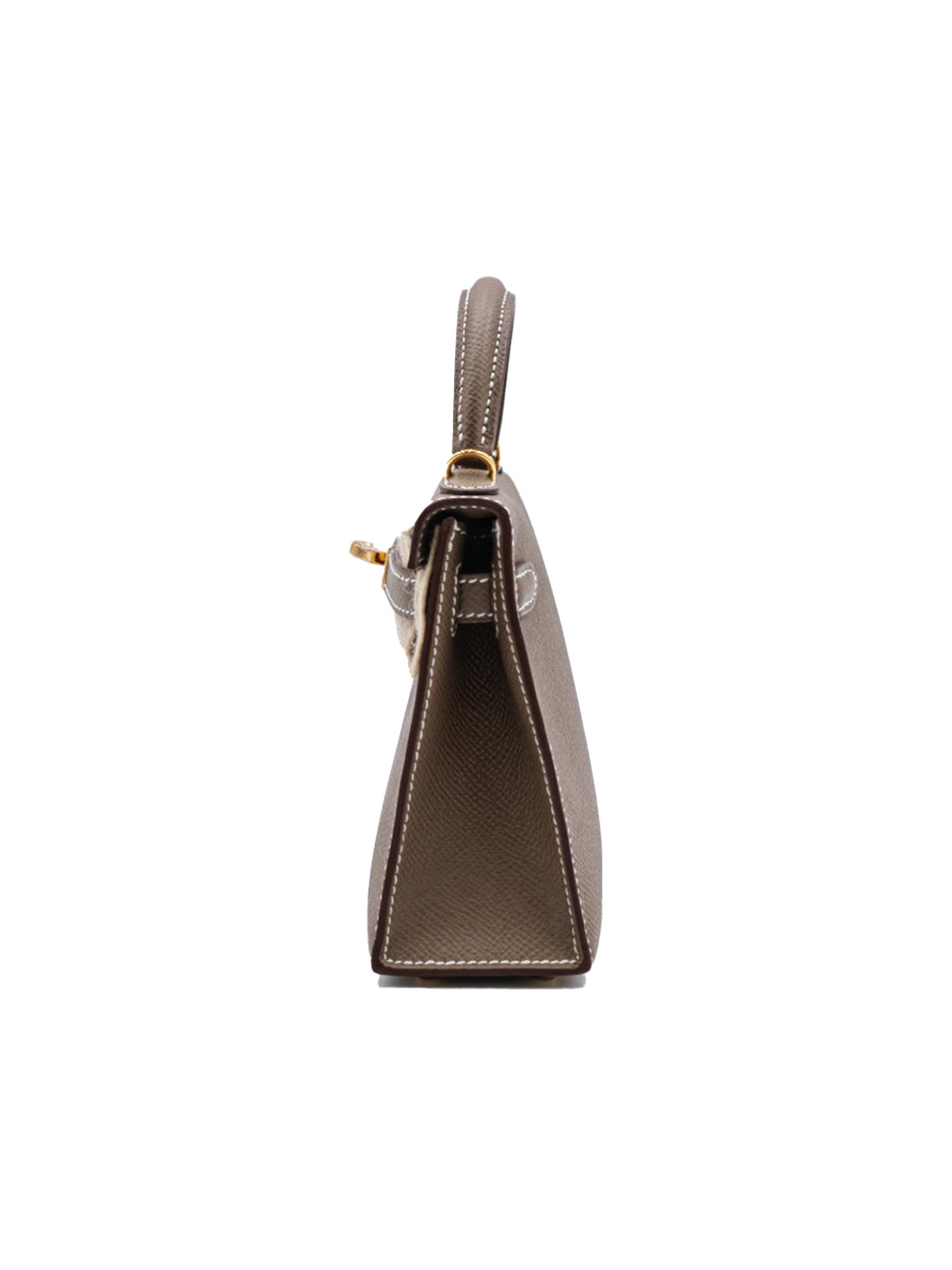 NEW HERMES MINI KELLY II EPSOM ETOUPE GHW