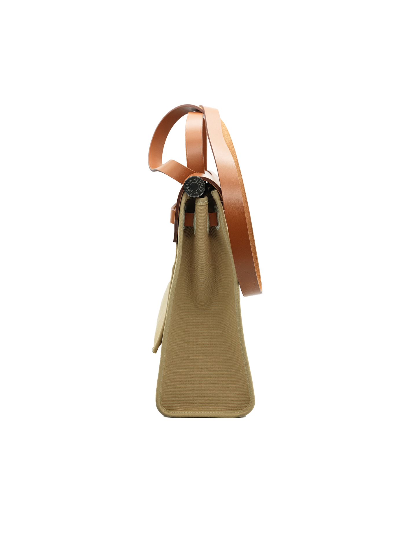 PRE-LOVED HERMÈS HERBAG 31 TOILE/ SWIFT TRENCH/ FAUVE PHW
