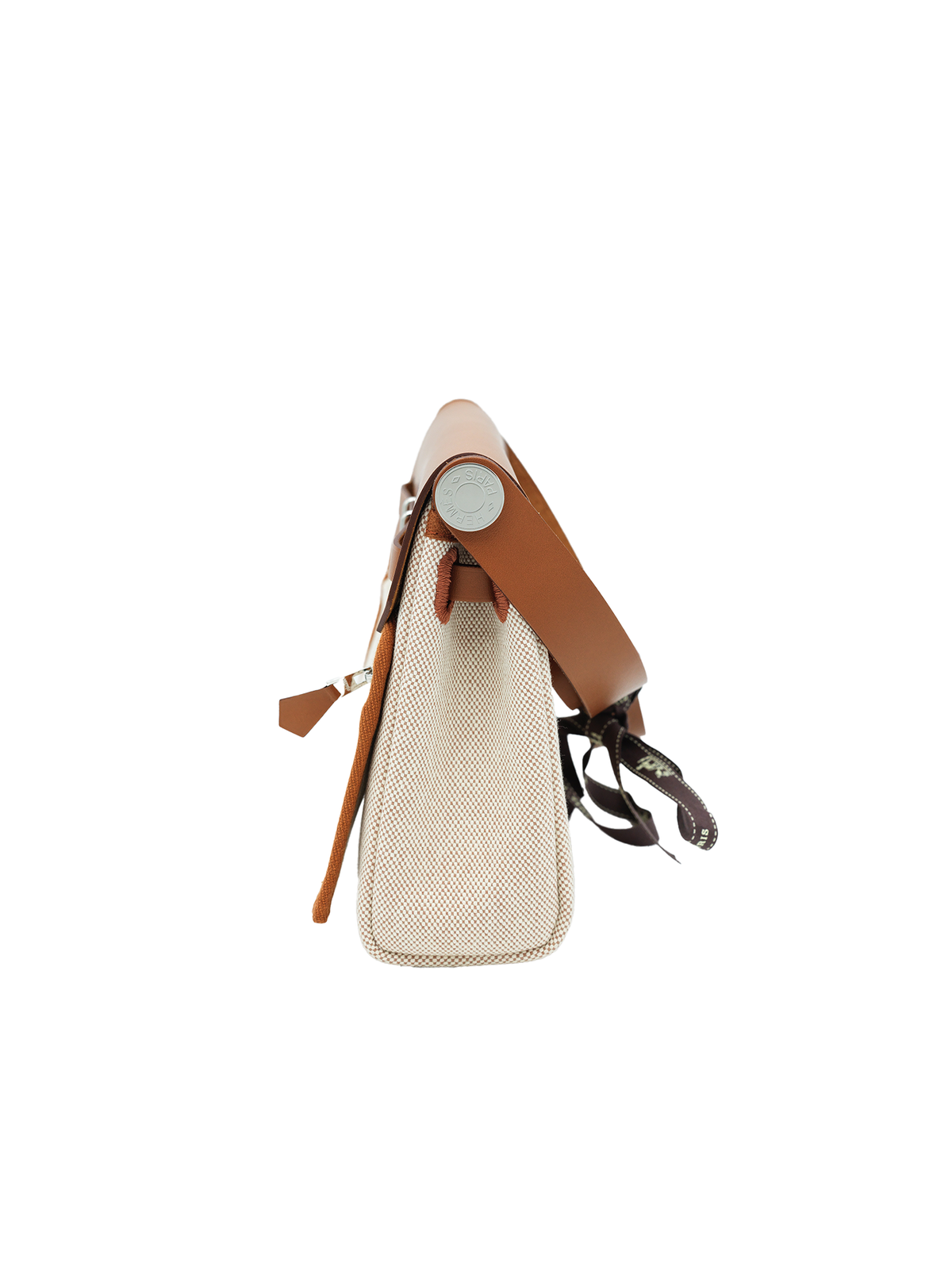 PRE-LOVED HERMÈS MINI HERBAG TOILE/ SWIFT GOLD PHW