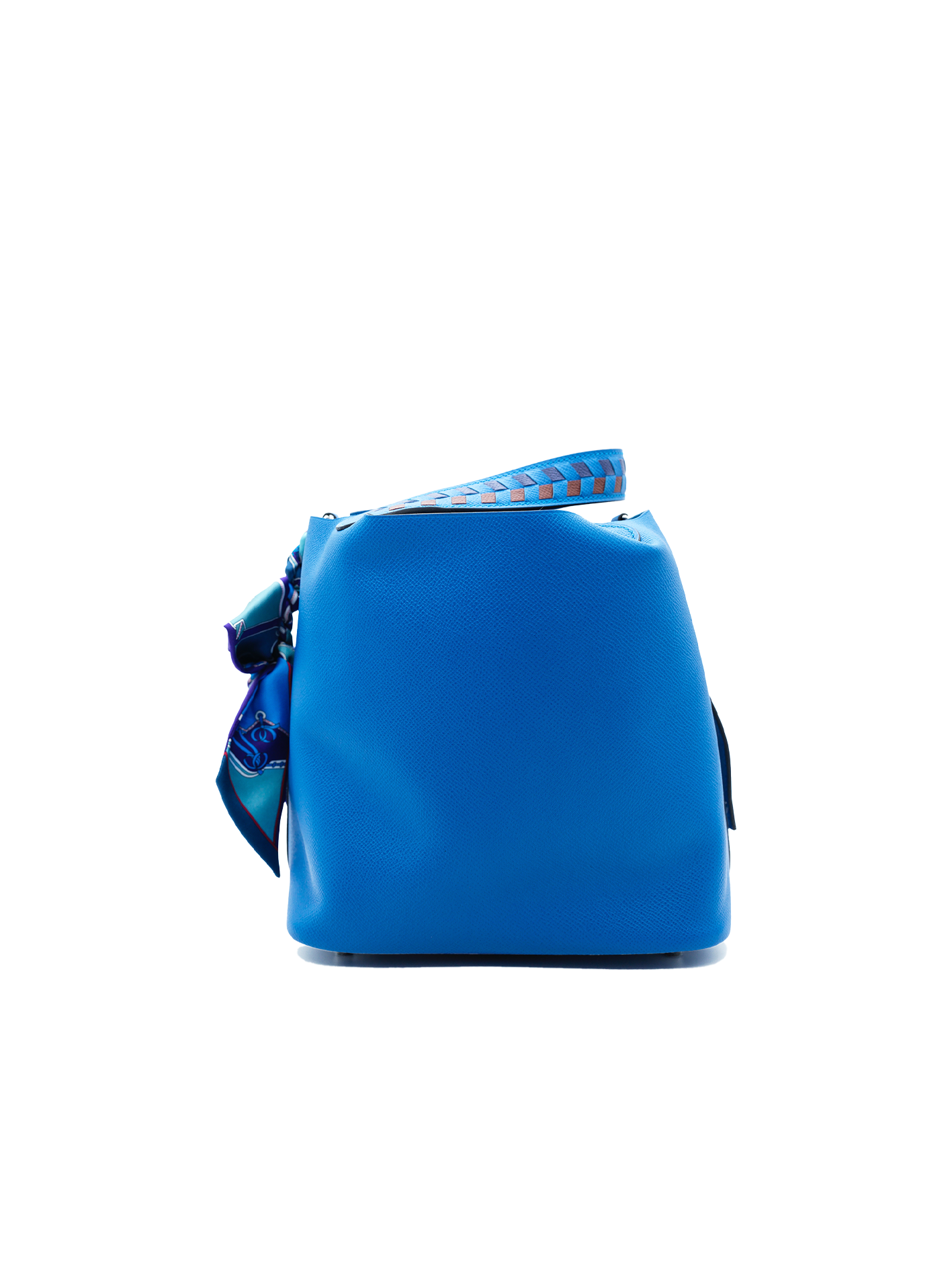 NEW HERMÈS PICOTIN 22 EPSOM BLEU ZELLIGE/ BLEU ENCRE/ ROUGE PHW