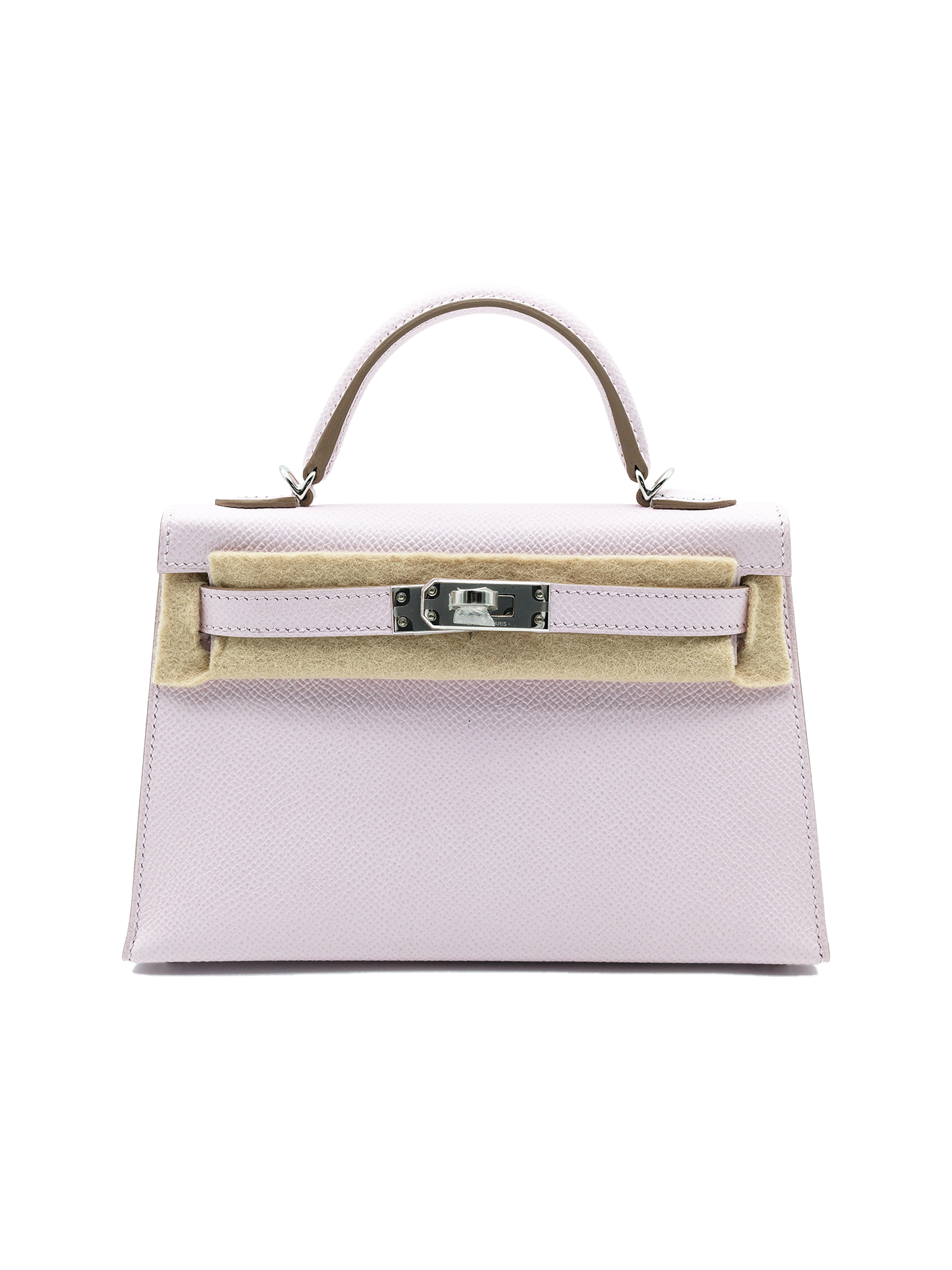 NEW HERMES MINI KELLY II EPSOM MAUVE PALE PHW