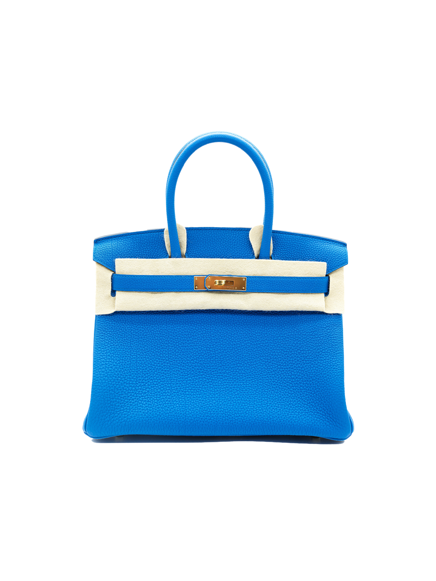 NEW HERMÈS BIRKIN 30 TOGO BLEU ZELLIGE GHW