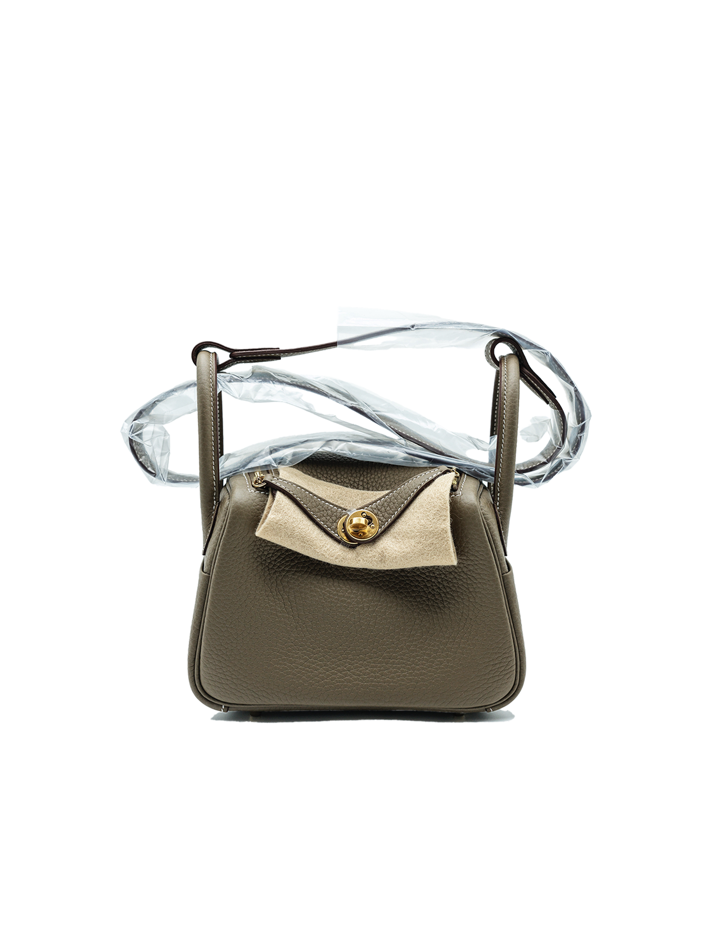 NEW HERMÈS MINI LINDY TAURILLON CLEMENCE ETOUPE GHW