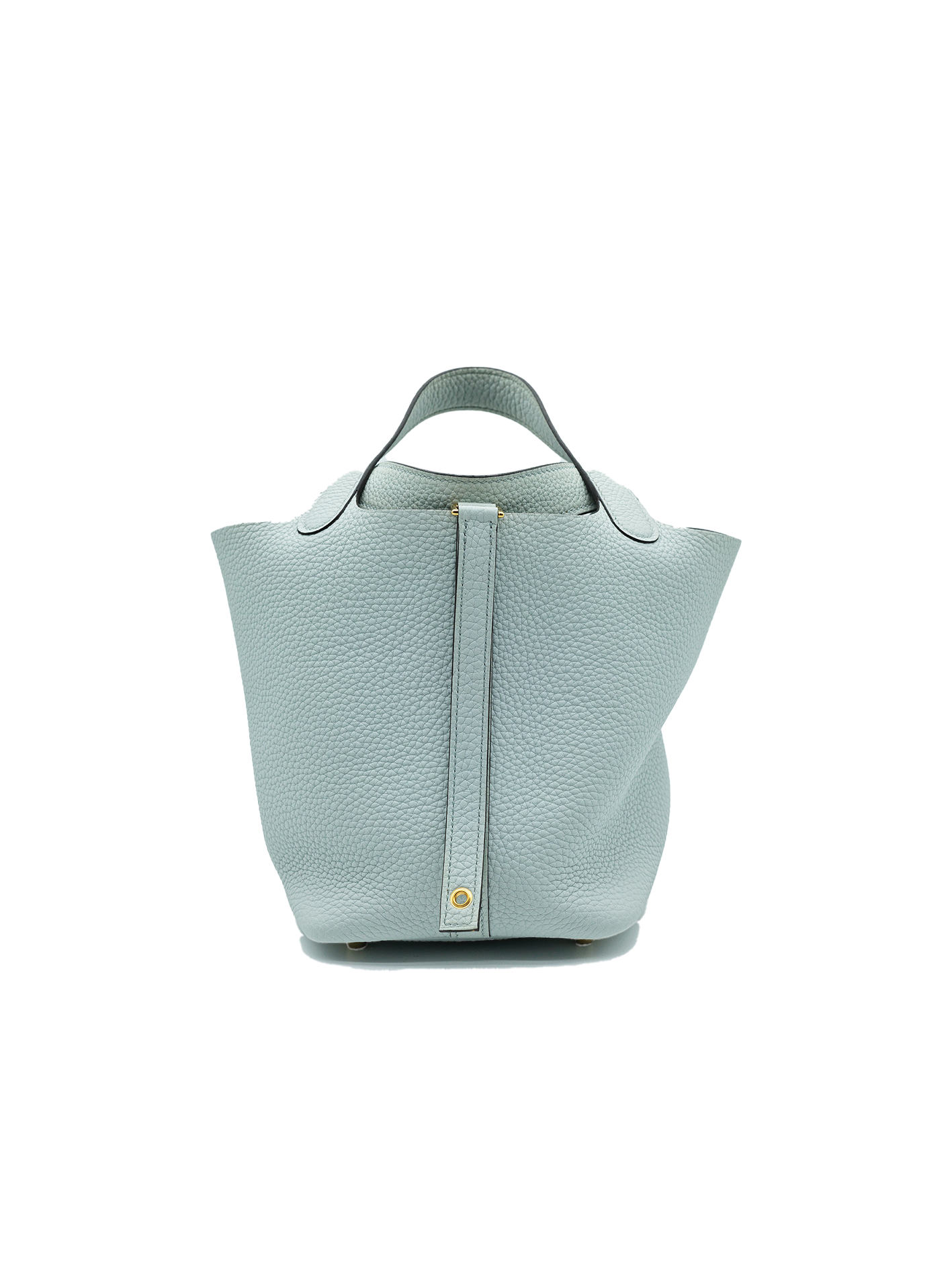 PRE-LOVED HERMES PICOTIN 18 TAURILLON CLEMENCE BLUE PALE GHW
