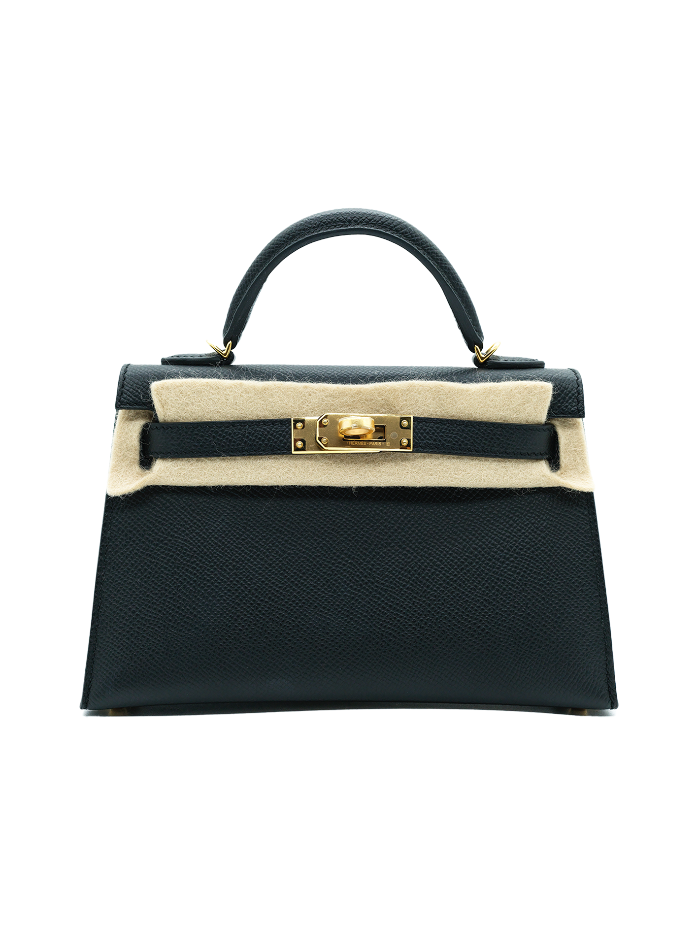 PRE-LOVED HERMÈS MINI KELLY II EPSOM BLACK GHW