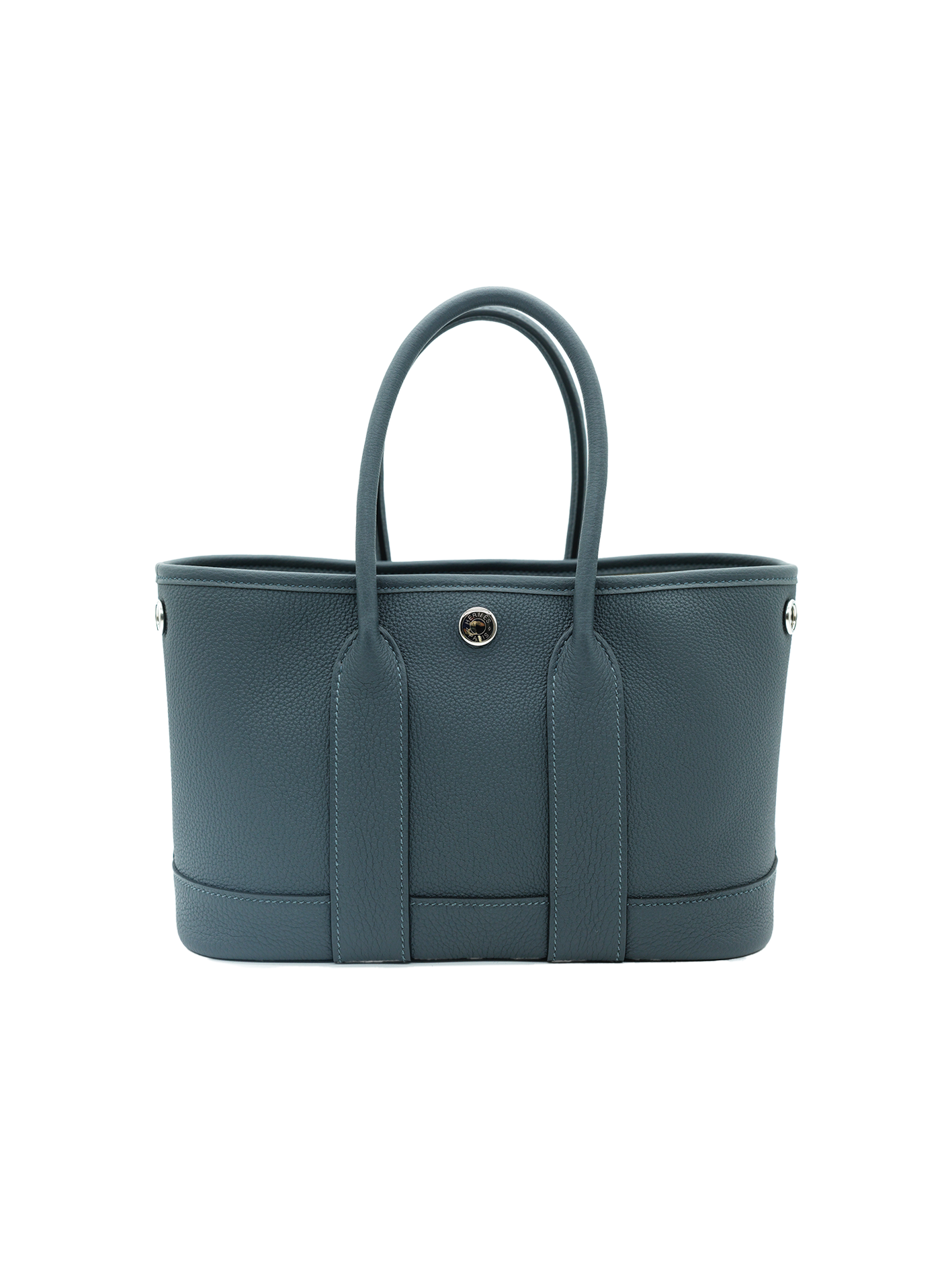 NEW HERMÈS MINI GARDEN PARTY TOGO GRIS MISTY PHW