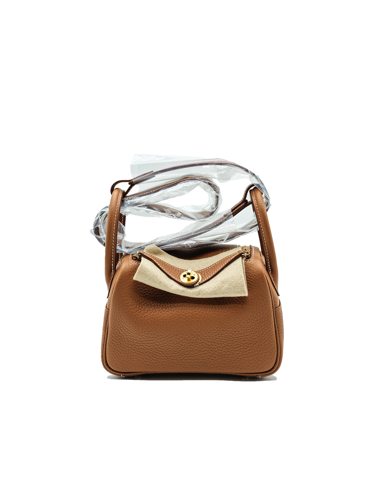 NEW HERMES MINI LINDY TAURILLON CLEMENCE GOLD GHW
