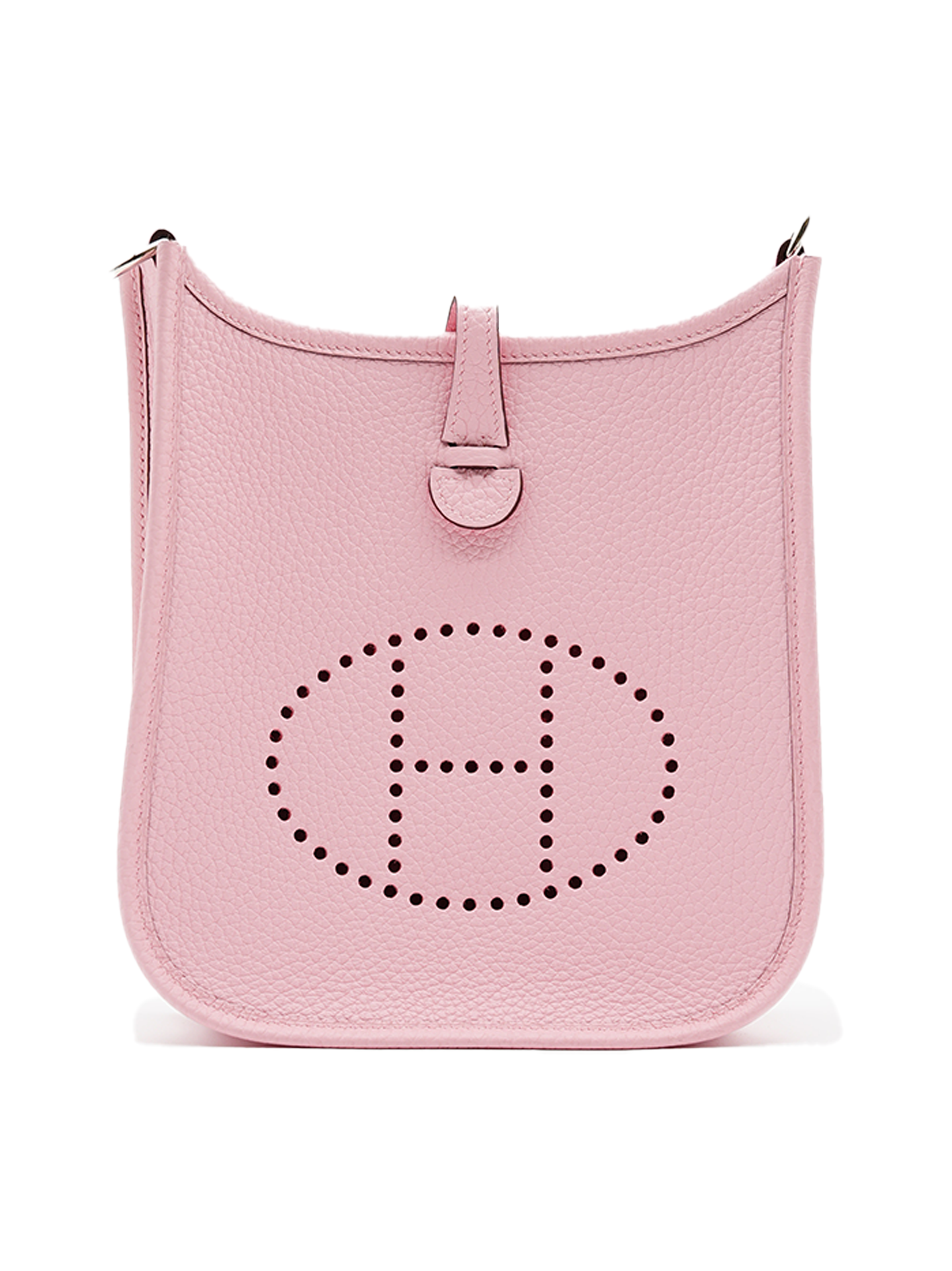 NEW HERMES MINI EVELYNE TAURILLON CLEMENCE ROSE SAKURA PHW