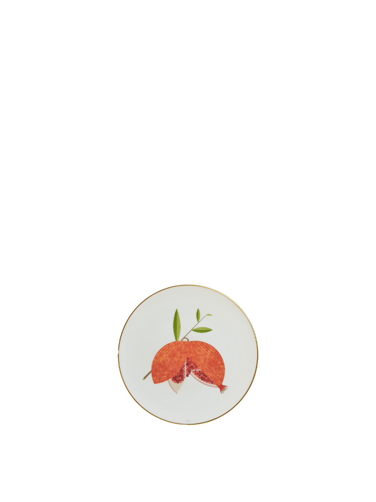 NEW HERMÈS KAORUMI DESSERT PLATE POMEGRANATE