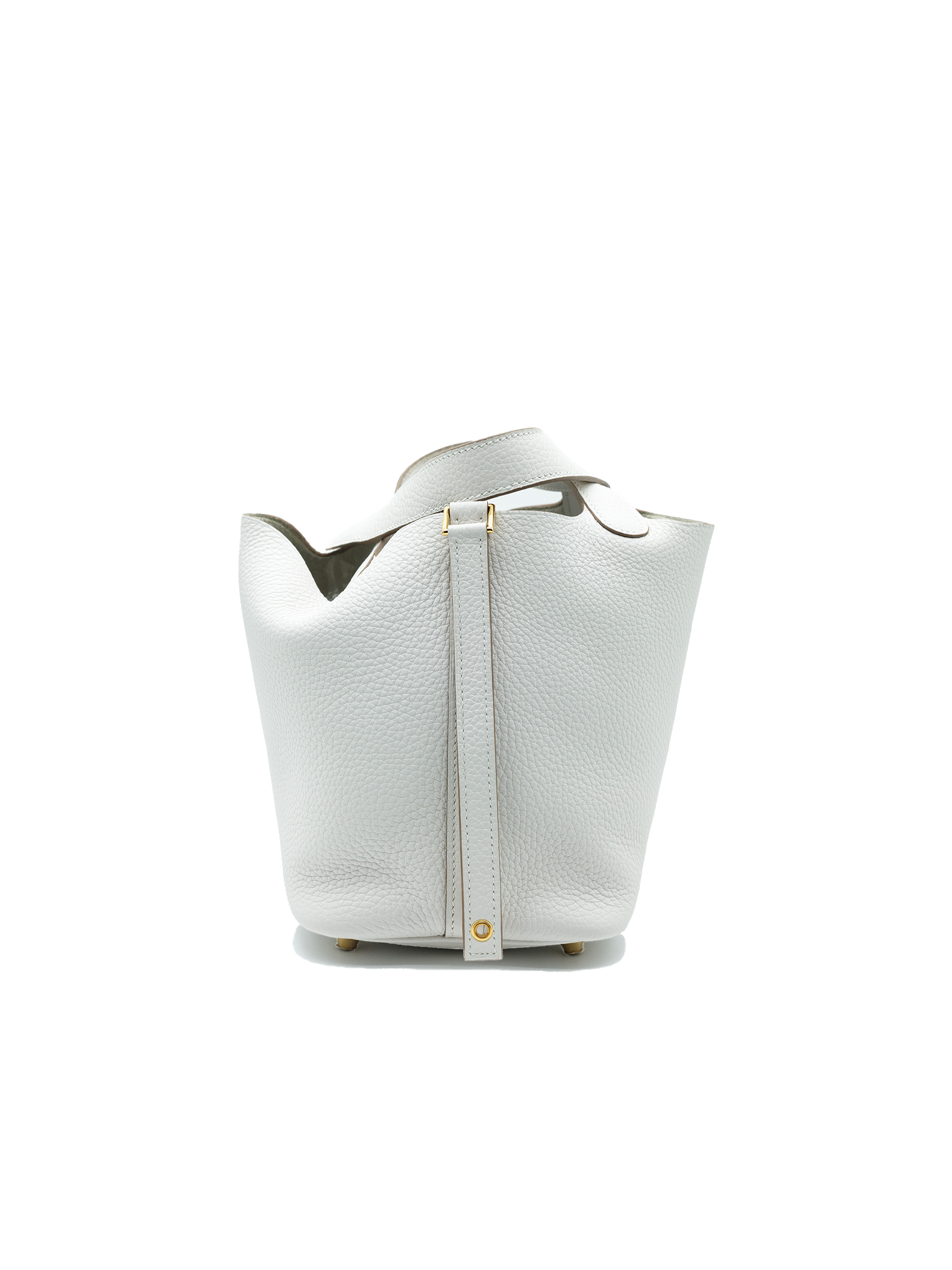 NEW HERMES PICOTIN 18 TAURILLON CLEMENCE NEW WHITE GHW