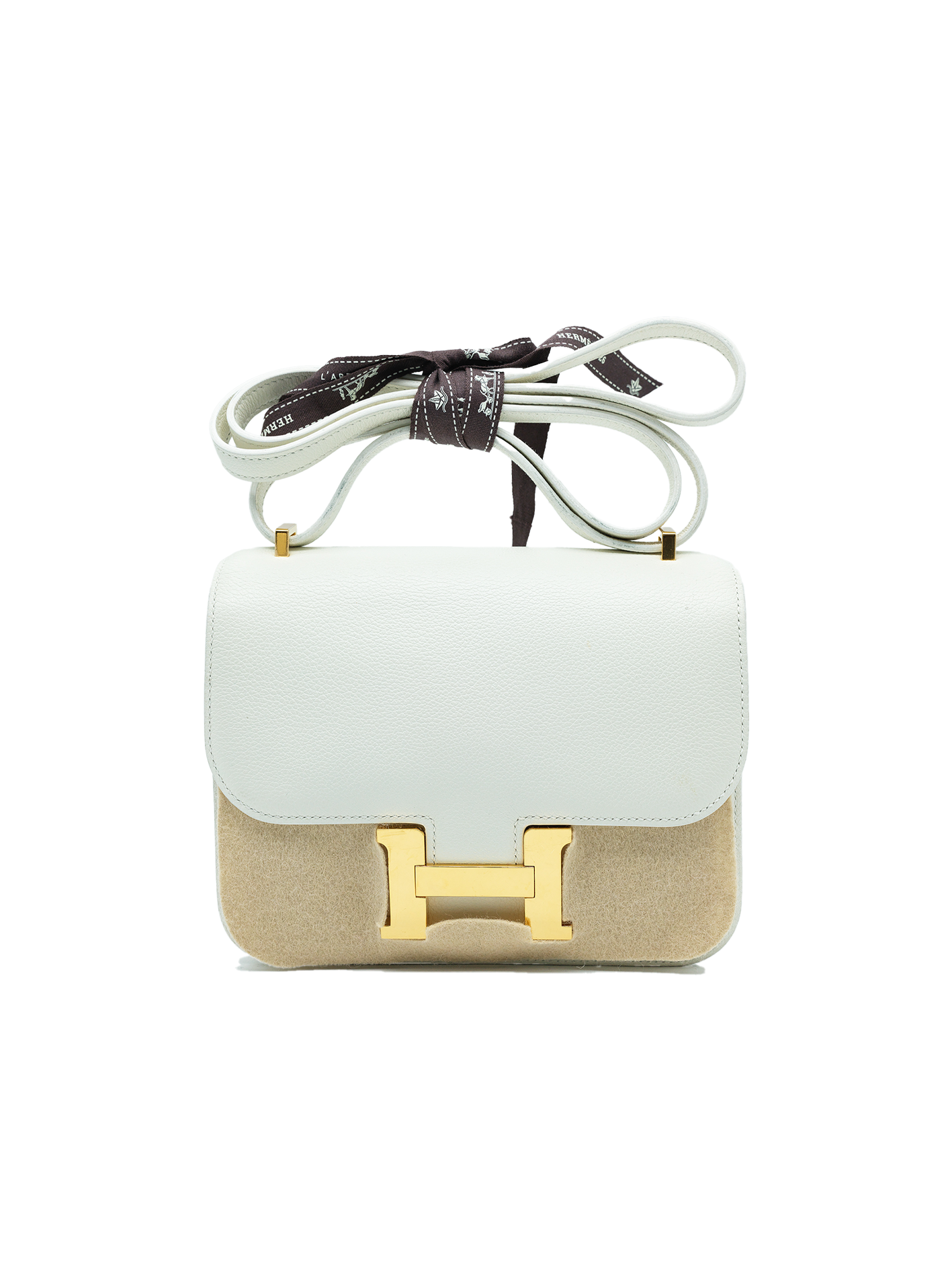 PRE-LOVED HERMÈS CONSTANCE 19 EVERCOLOR BLANC GHW