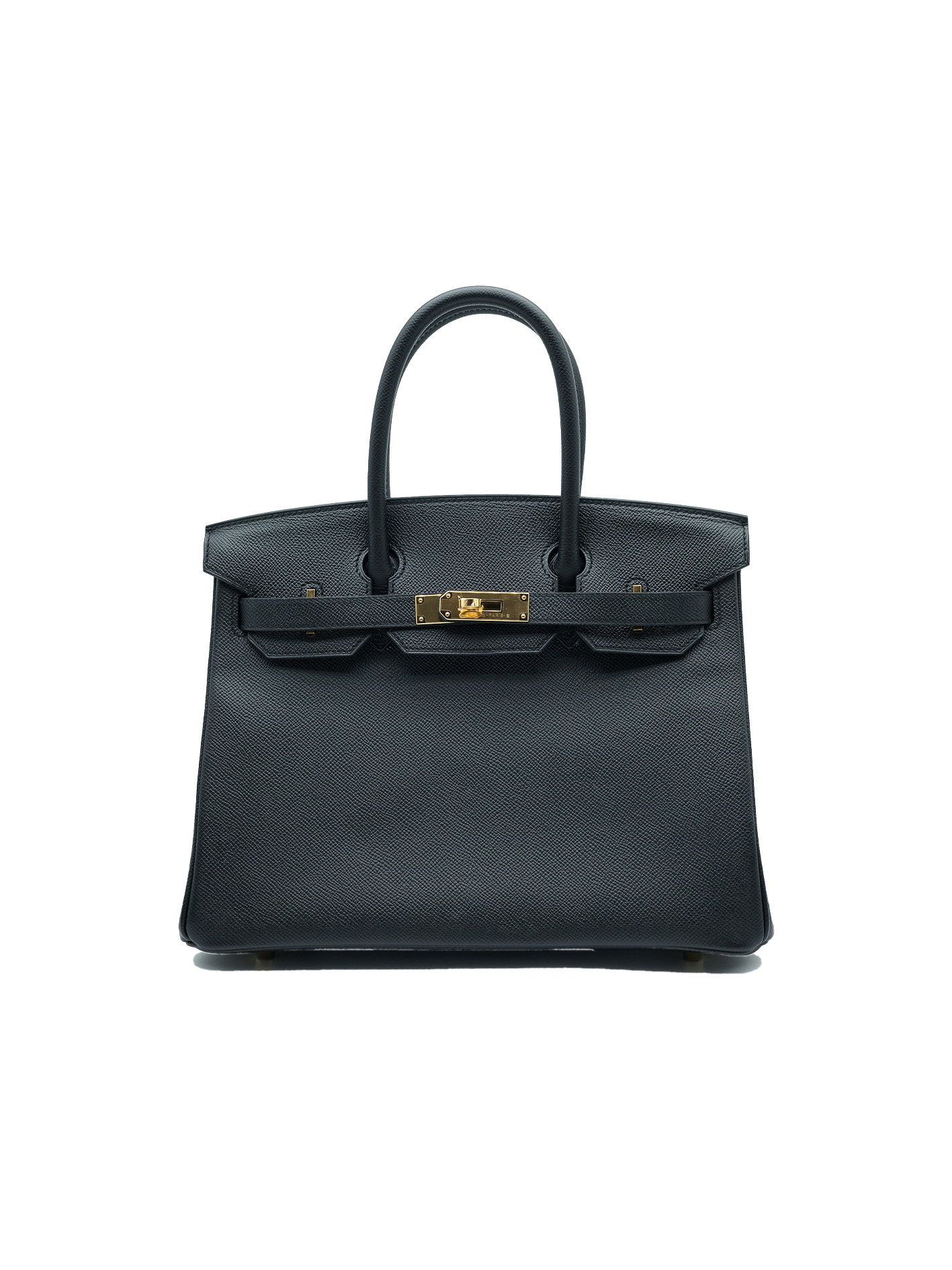 NEW HERMÈS BIRKIN 30 EPSOM BLACK RGHW