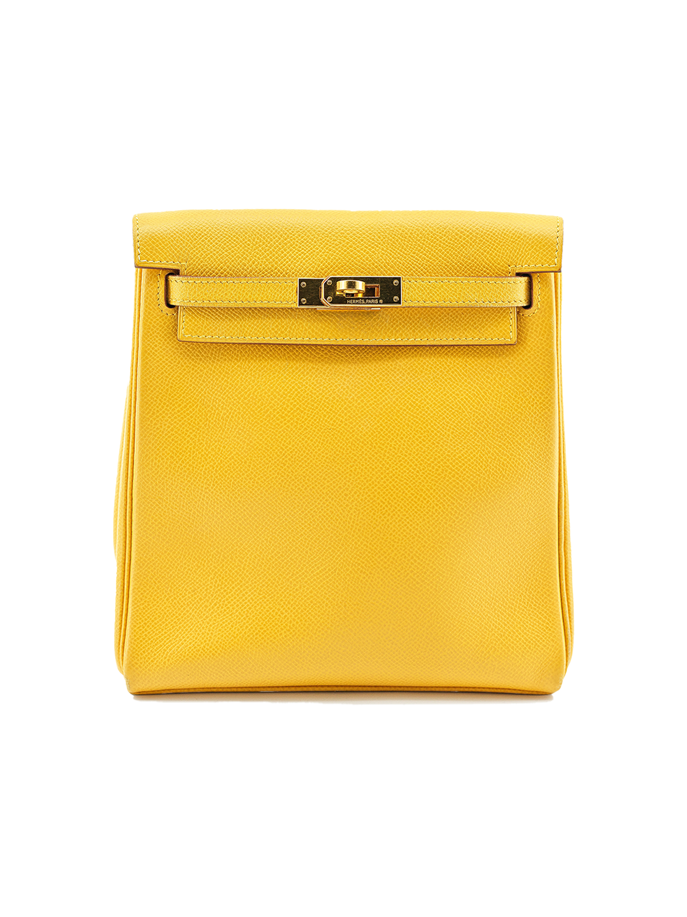 二手爱马仕 KELLY ADO COURCHEVEL JAUNE D'OR GHW