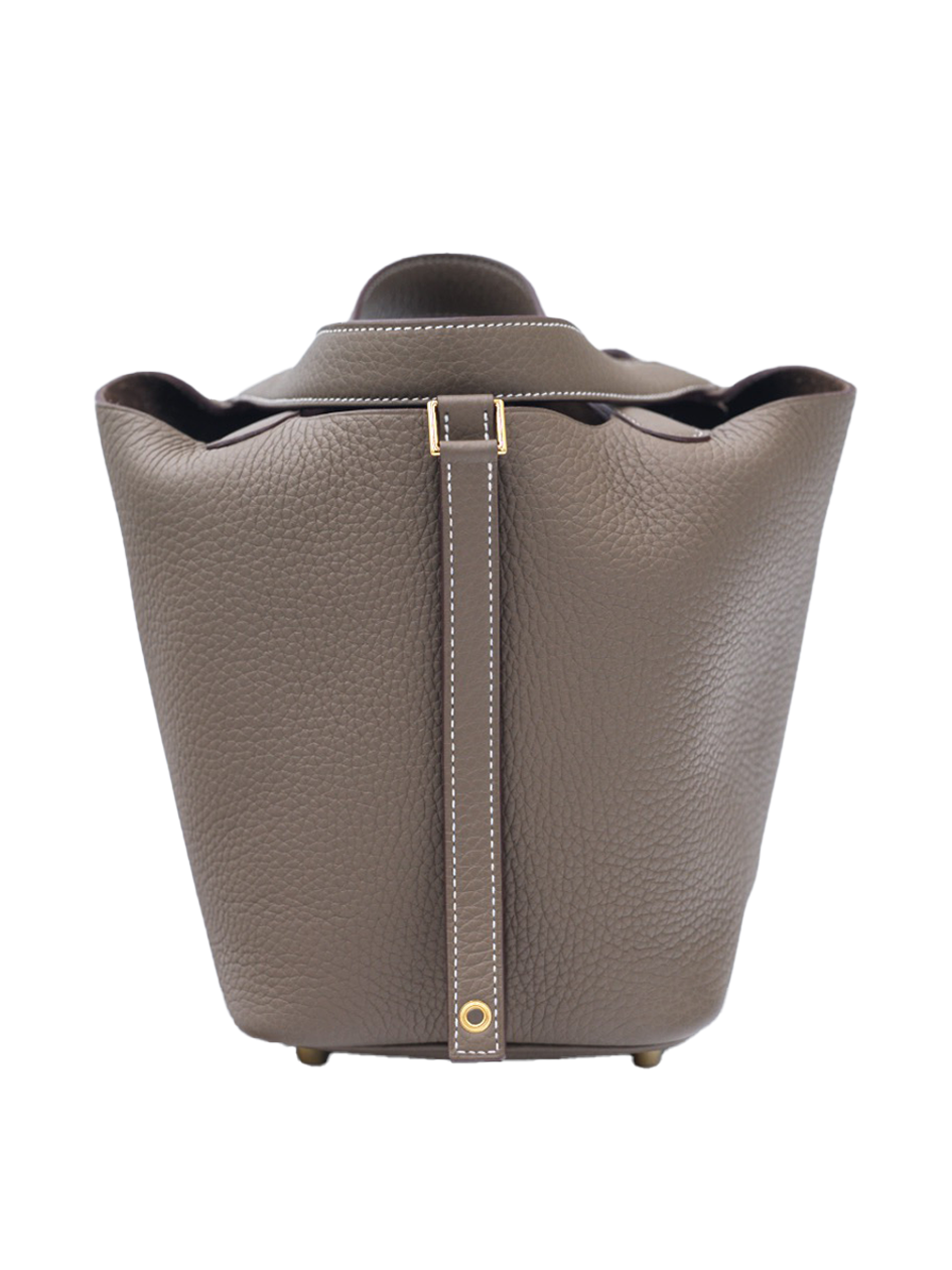 二手 HERMES PICOTIN 18 TAURILLON CLEMENCE ETOUPE GHW