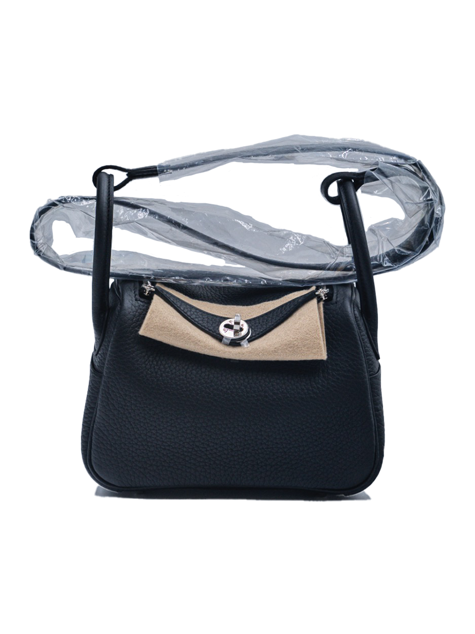 NEW HERMES MINI LINDY TAURILLON CLEMENCE BLACK PHW