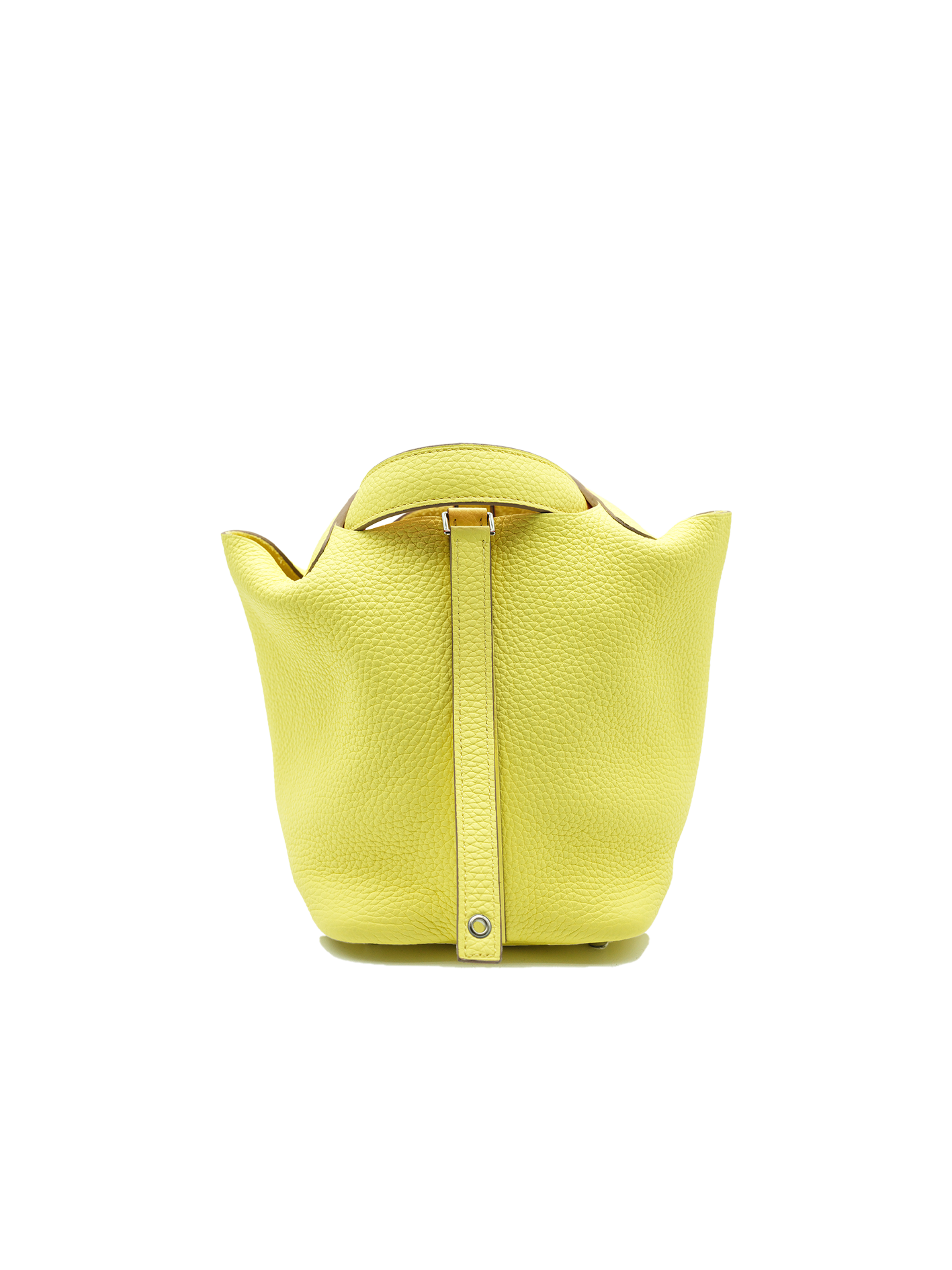 PRE-LOVED HERMES PICOTIN 18 TAURILLON CLEMENCE LEMONCELLO/ ORANGE MINIUM PHW