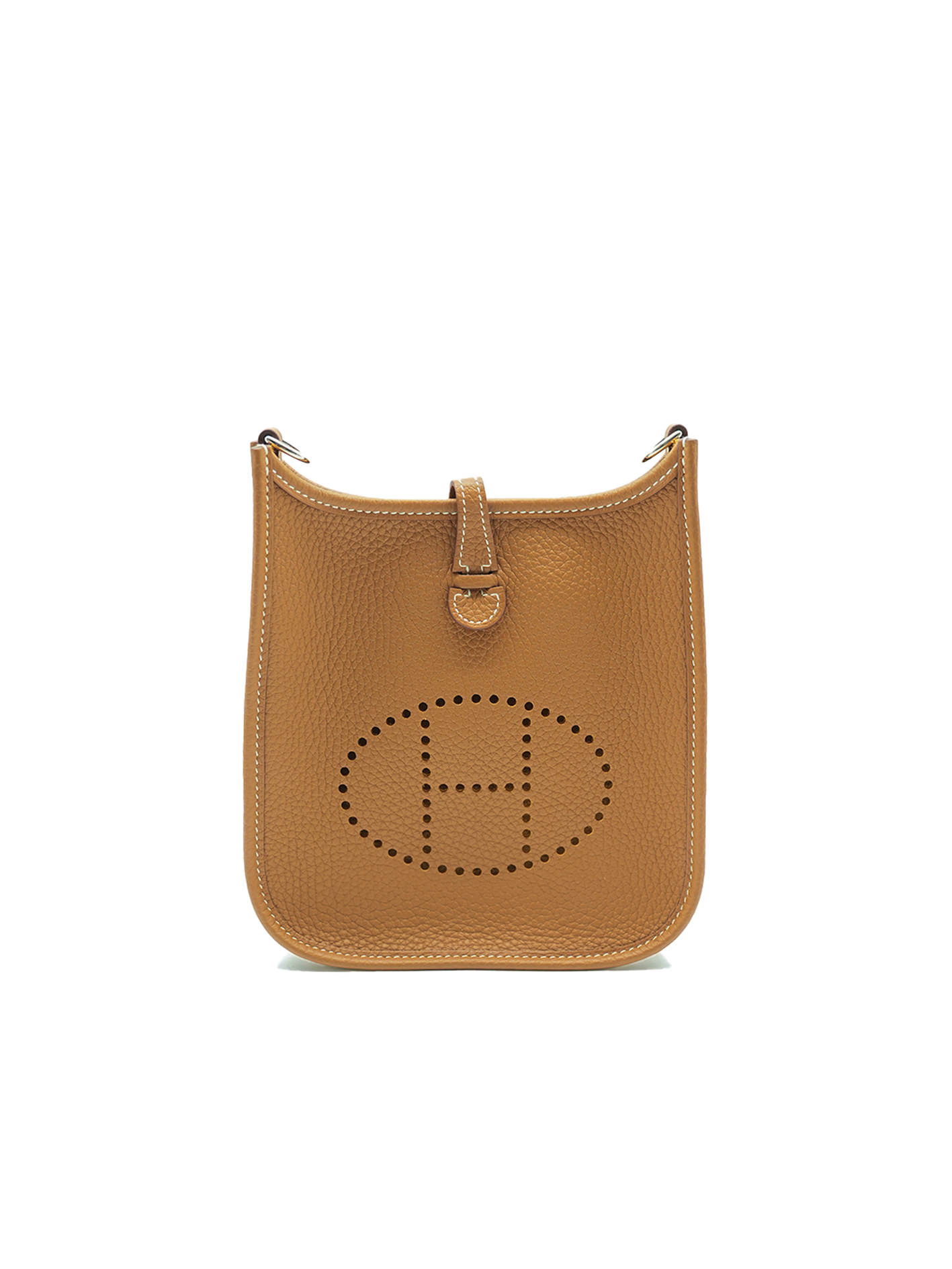 NEW HERMÈS MINI EVELYNE TAURILLON CLEMENCE GOLD GHW