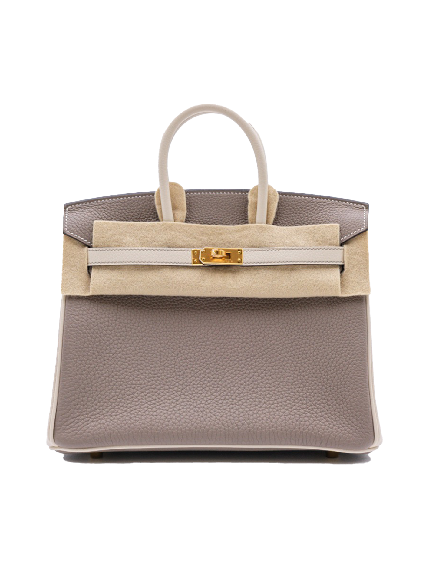 USED HERMES BIRKIN 25 TOGO GRIS ASPHALTE/ CRAIE GHW