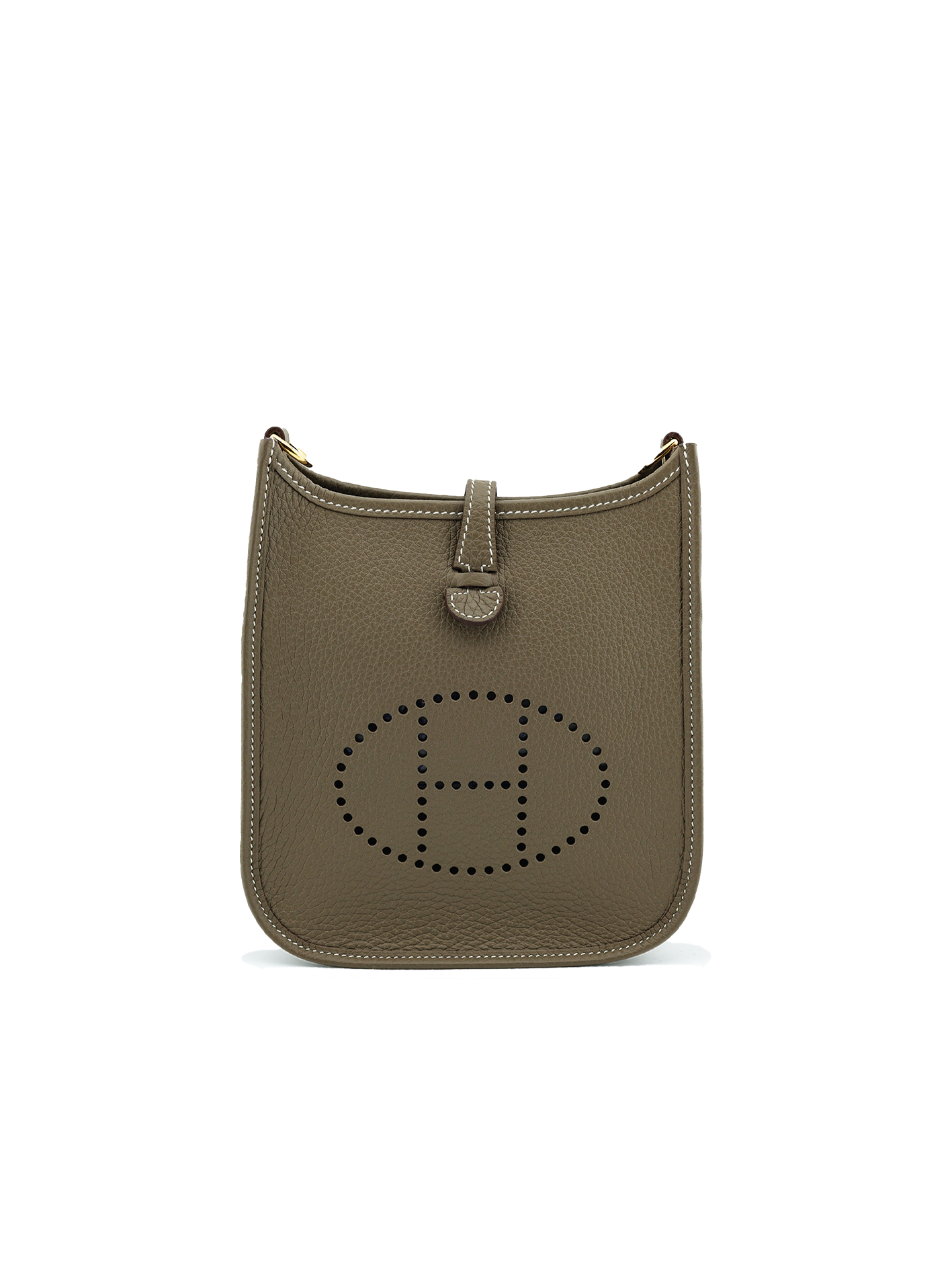新款 HERMES MINI EVELYNE TAURILLON CLEMENCE ETOUPE GHW
