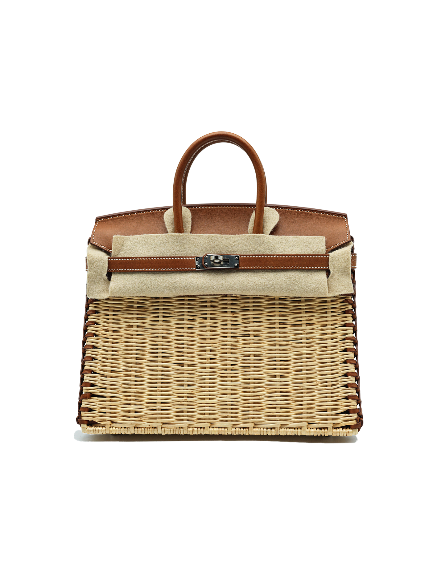 PRE-LOVED HERMÈS BIRKIN 25 PICNIC NATURAL WICKER/ BARENIA FAUBOURG NATURAL GOLD/ GOLD PHW