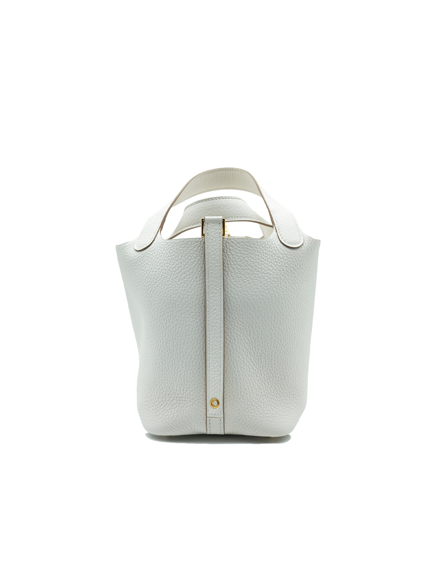 NEW HERMÈS PICOTIN 18 TAURILLON CLEMENCE GRIS PALE GHW