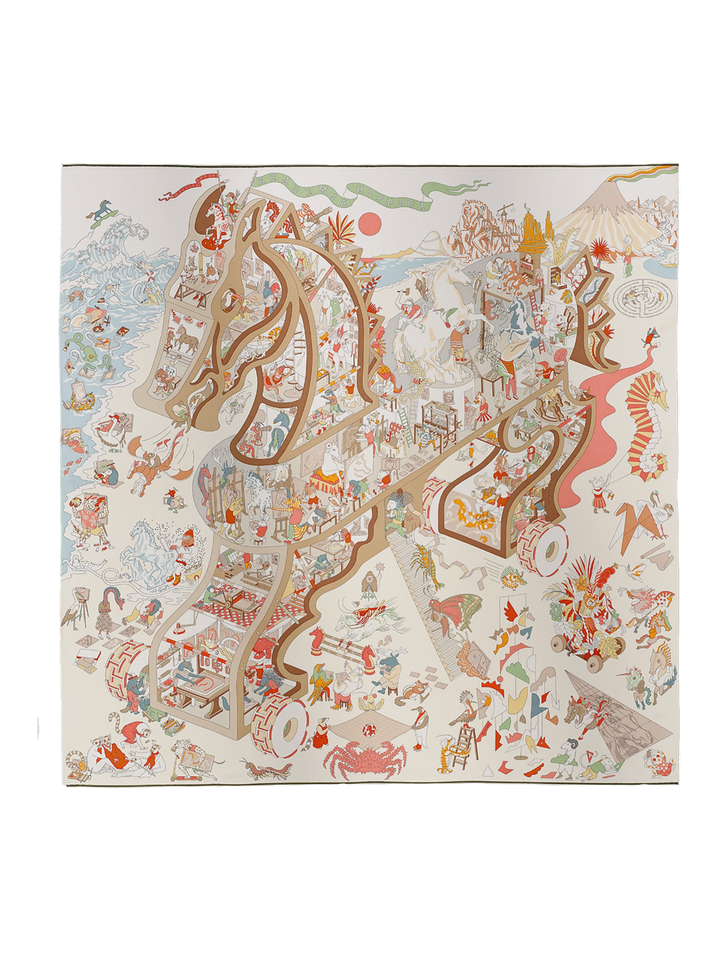 NEW HERMÈS ACADEMIA HIPPICA SCARF