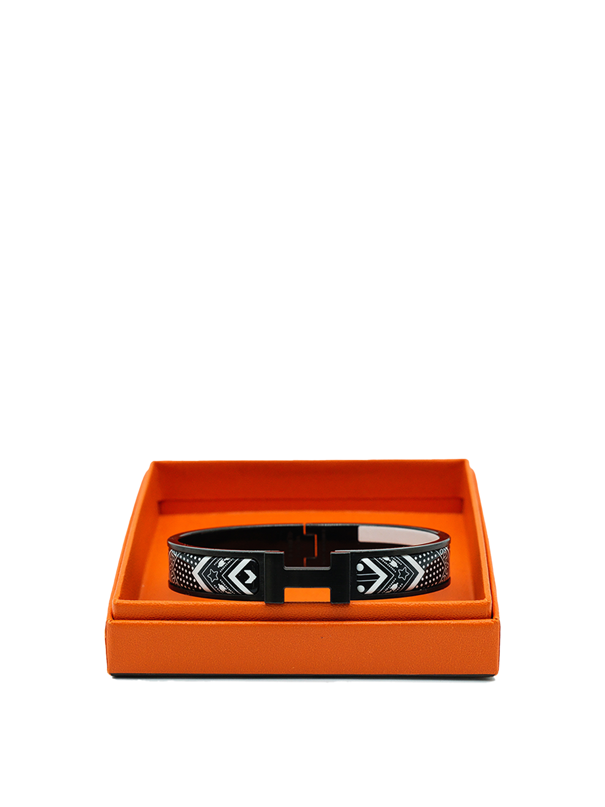 PRE-LOVED HERMÈS CLIC H BANDANA SO BLACK BRACELET CBHW