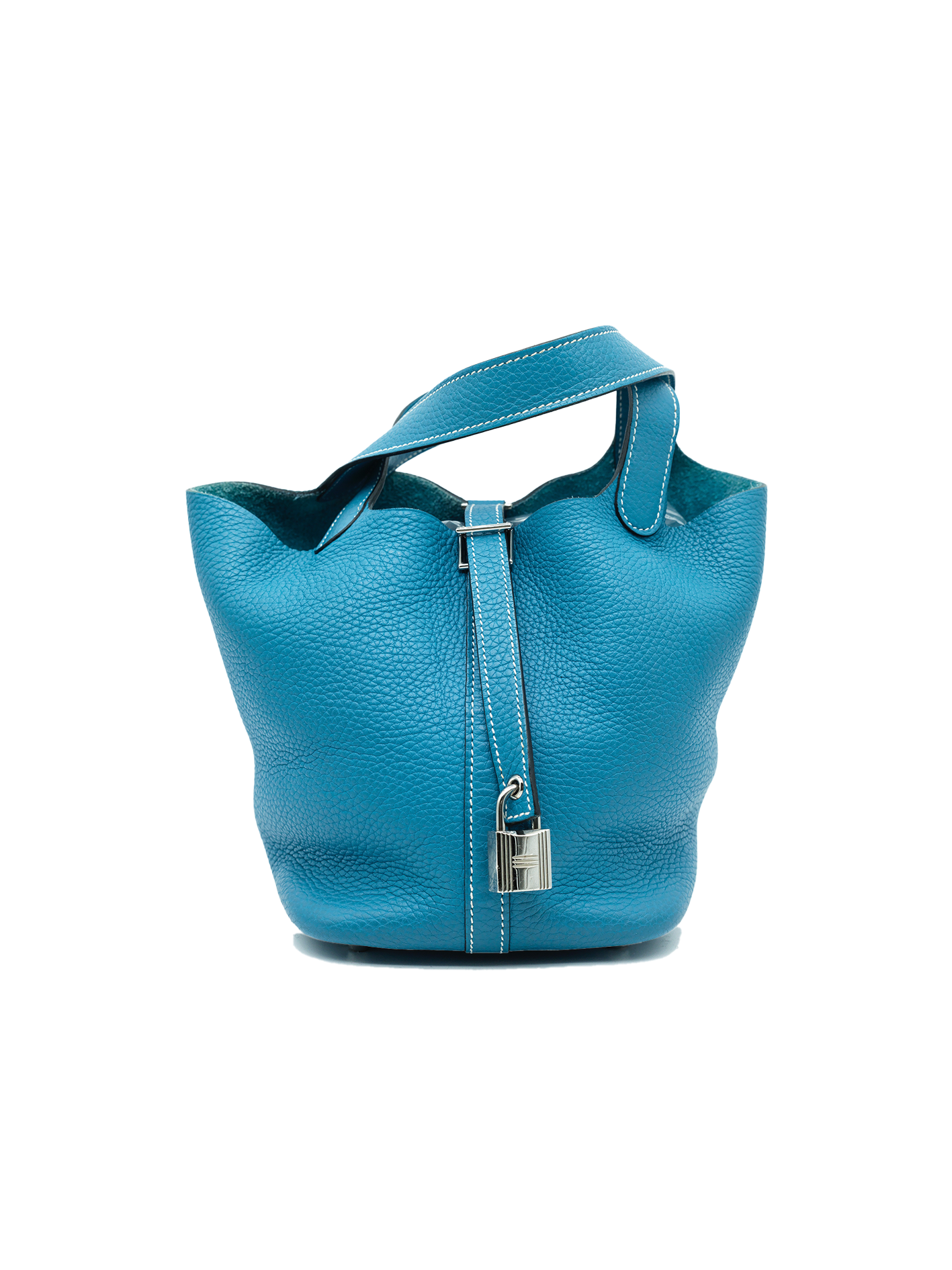 PRE-LOVED HERMÈS PICOTIN 18 TAURILLON CLEMENCE BLUE JEAN PHW