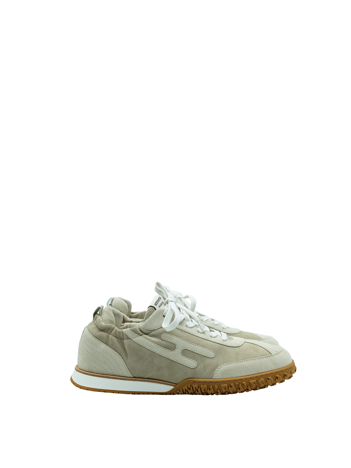 NEW HERMÈS JET SNEAKER BEIGE ESQUISS/ GLAISE