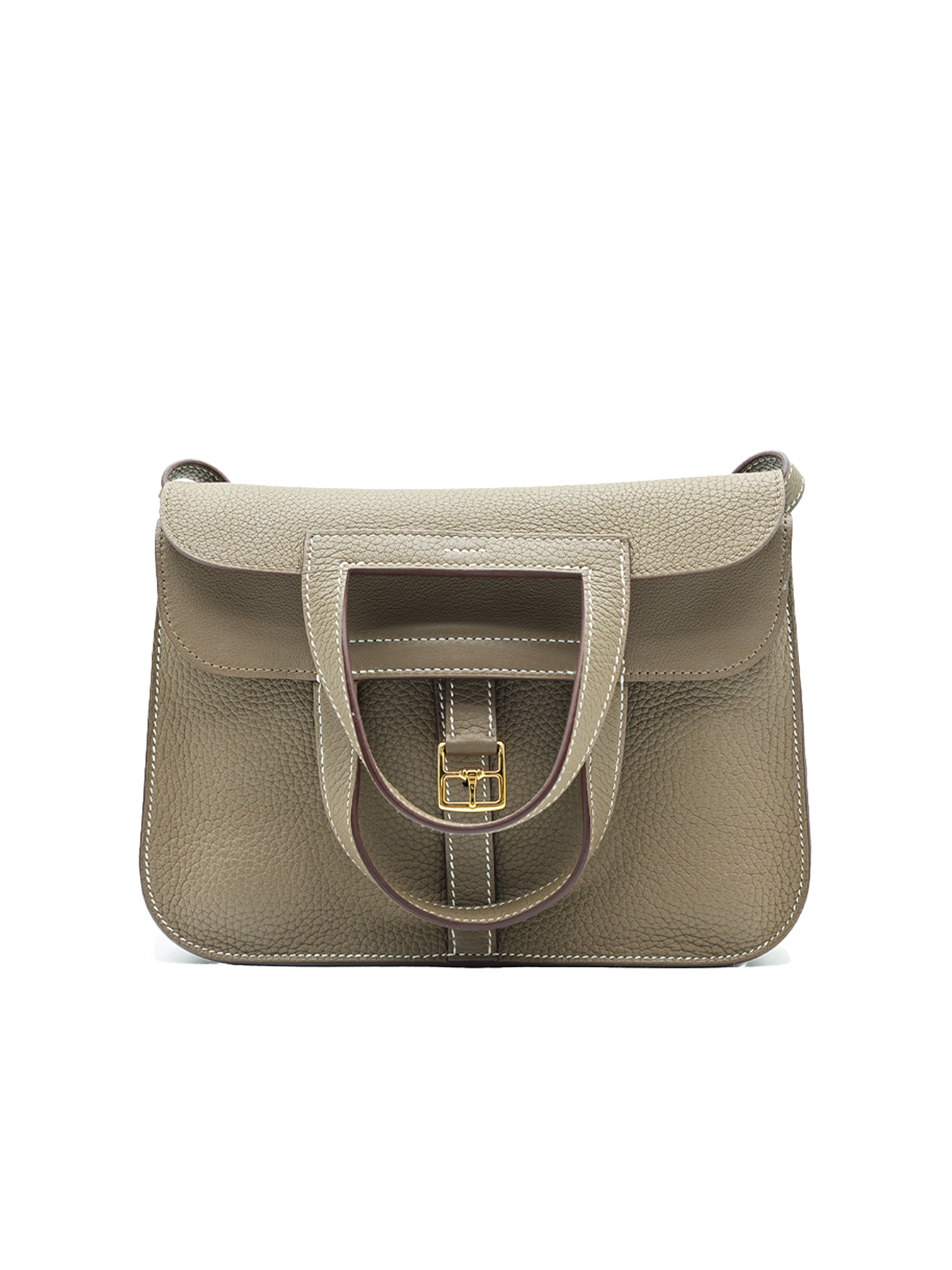 PRE-LOVED HERMÈS HALZAN 25 TAURILLON CLEMENCE ETOUPE GHW