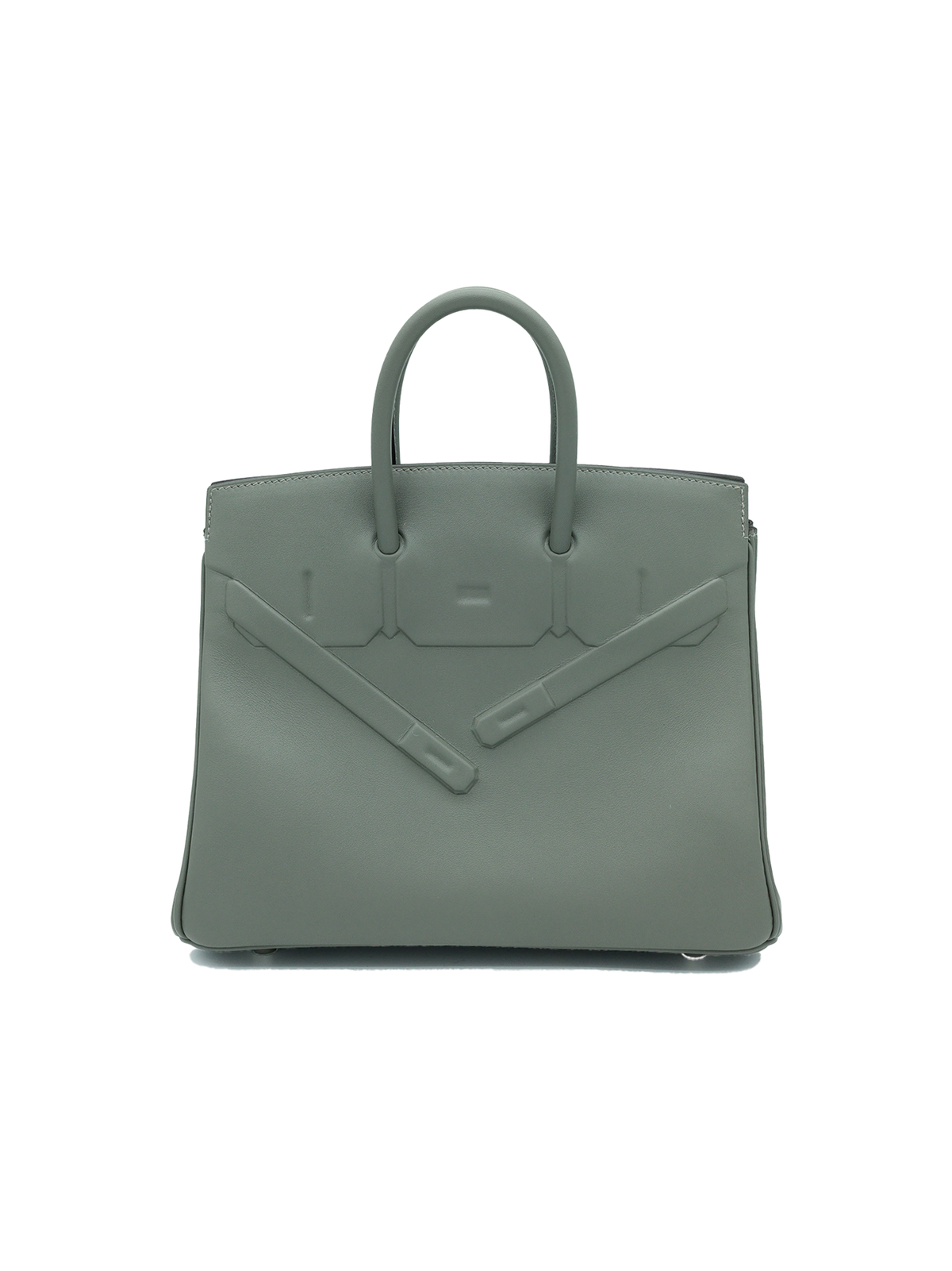 NEW HERMÈS BIRKIN 25 SHADOW SWIFT GRIS MEYER PHW