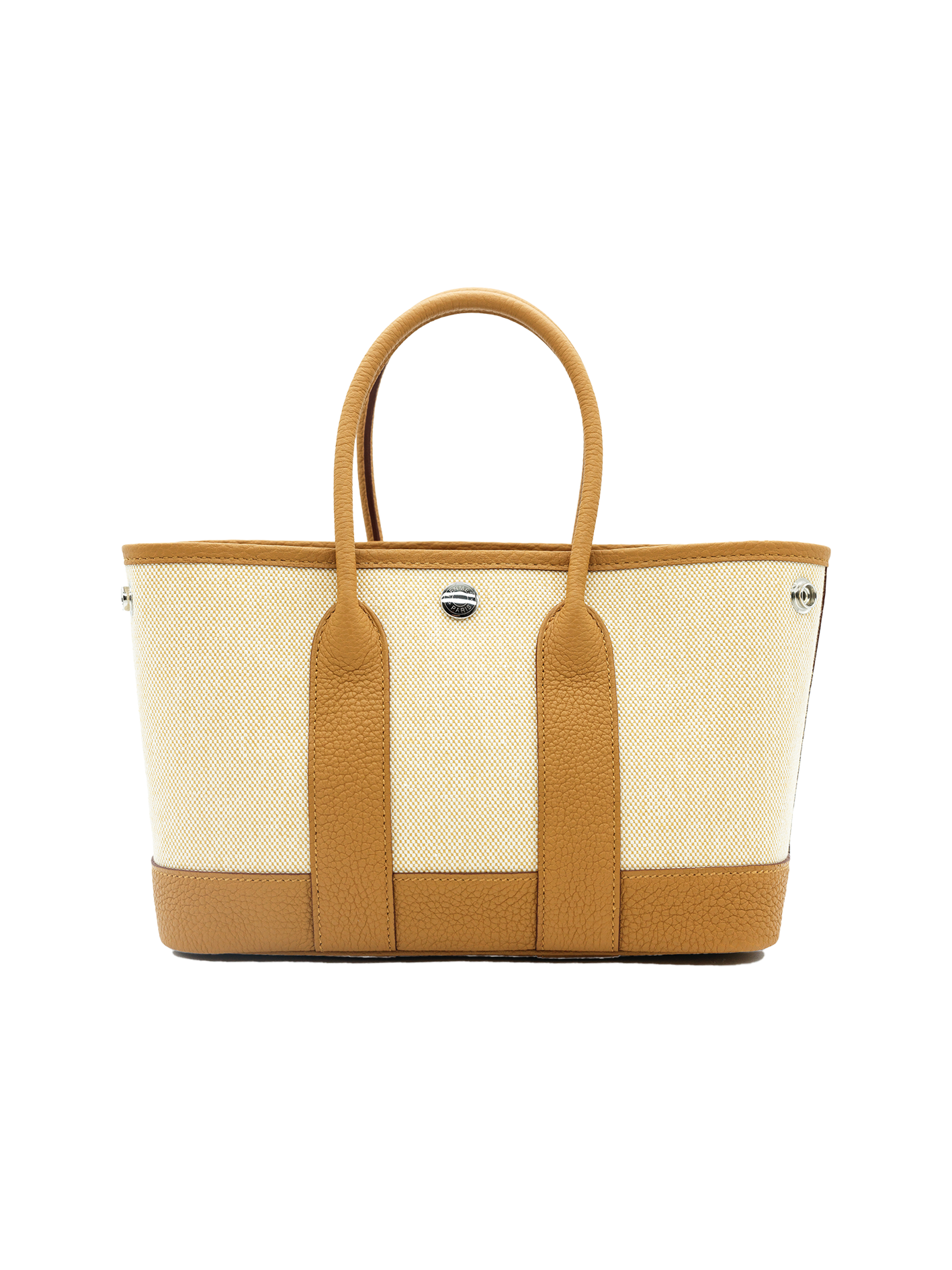 NEW HERMÈS MINI GARDEN PARTY TOILE/ NEGONDA SESAME PHW