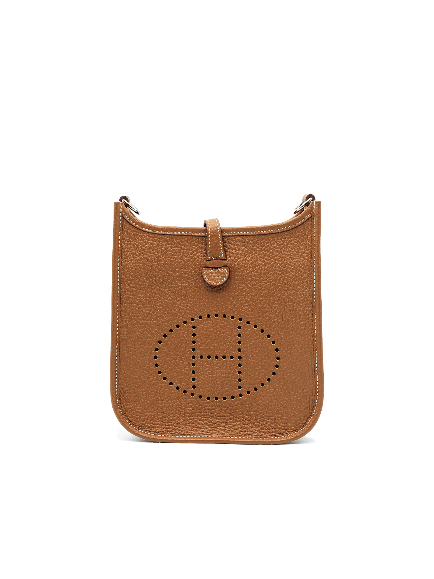 PRE-LOVED HERMÈS MINI EVELYNE TAURILLON CLEMENCE GOLD PHW