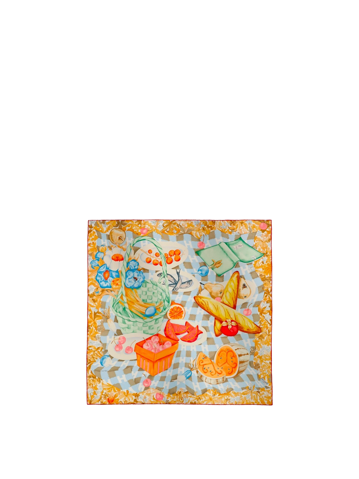 NEW HERMÈS UN CARRE SUR L'HERBE SCARF