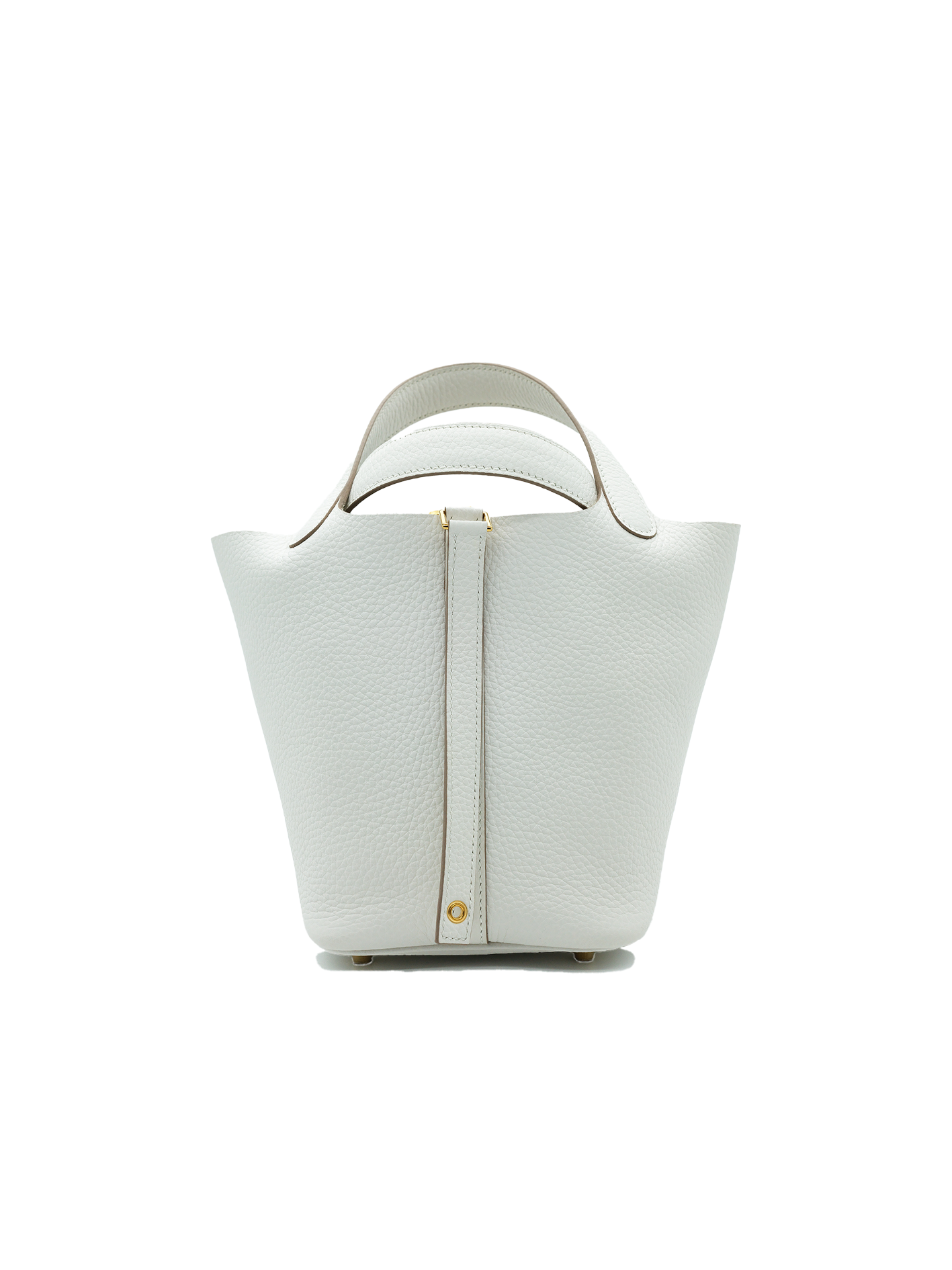 NEW HERMÈS PICOTIN 18 TAURILLON CLEMENCE GRIS PALE GHW
