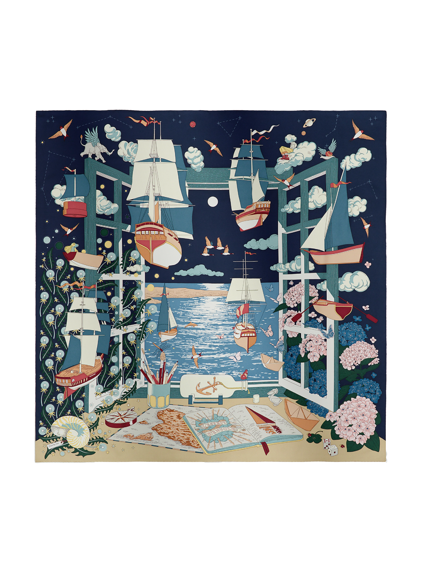 NEW HERMÈS L'ESPRIT S'ENVOLE SCARF