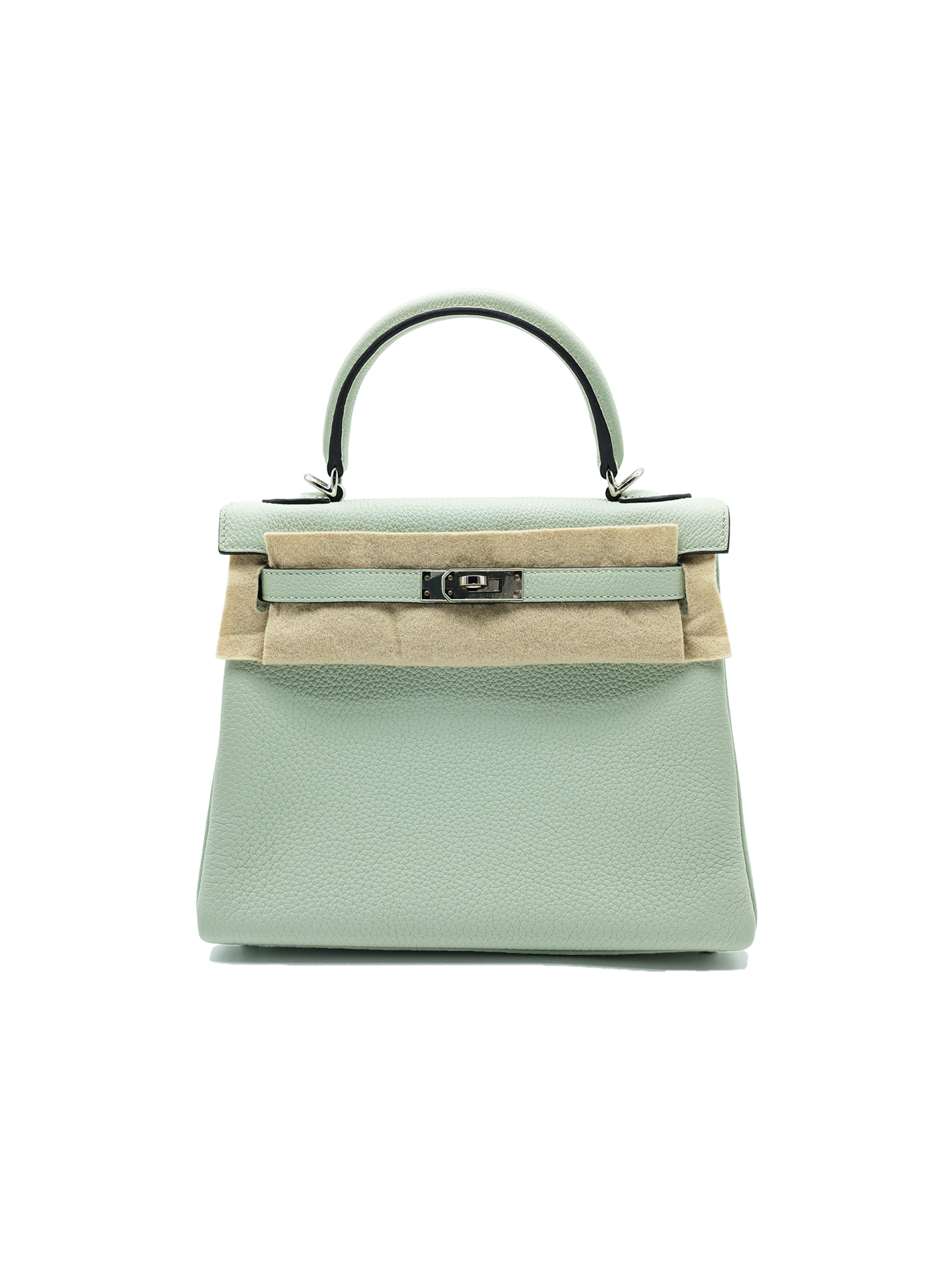 PRE-LOVED HERMES KELLY 25 TOGO GRIS NEVE PHW