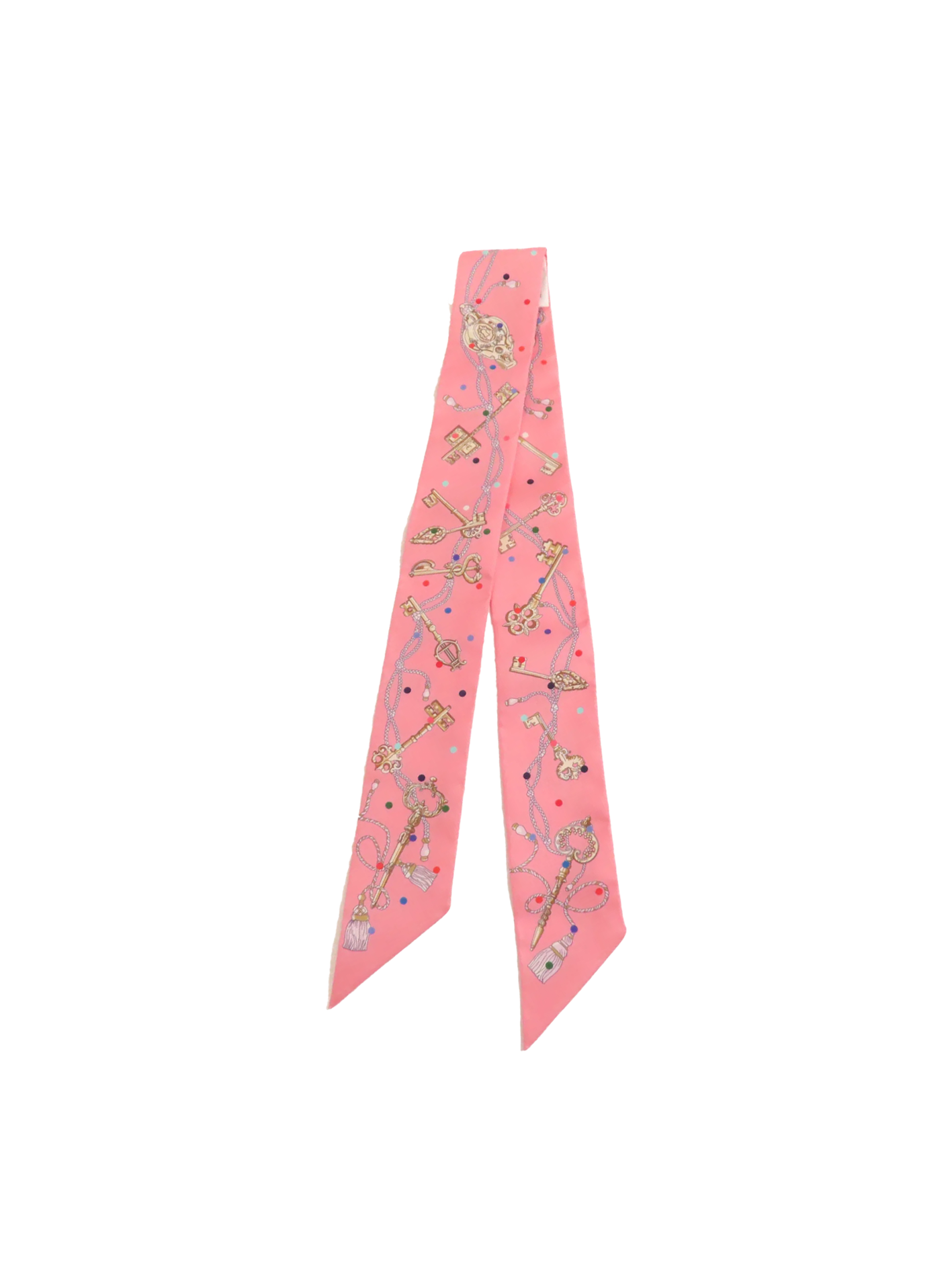 NEW HERMÈS FOULARD LES CLÉS À POIS TWILLY
