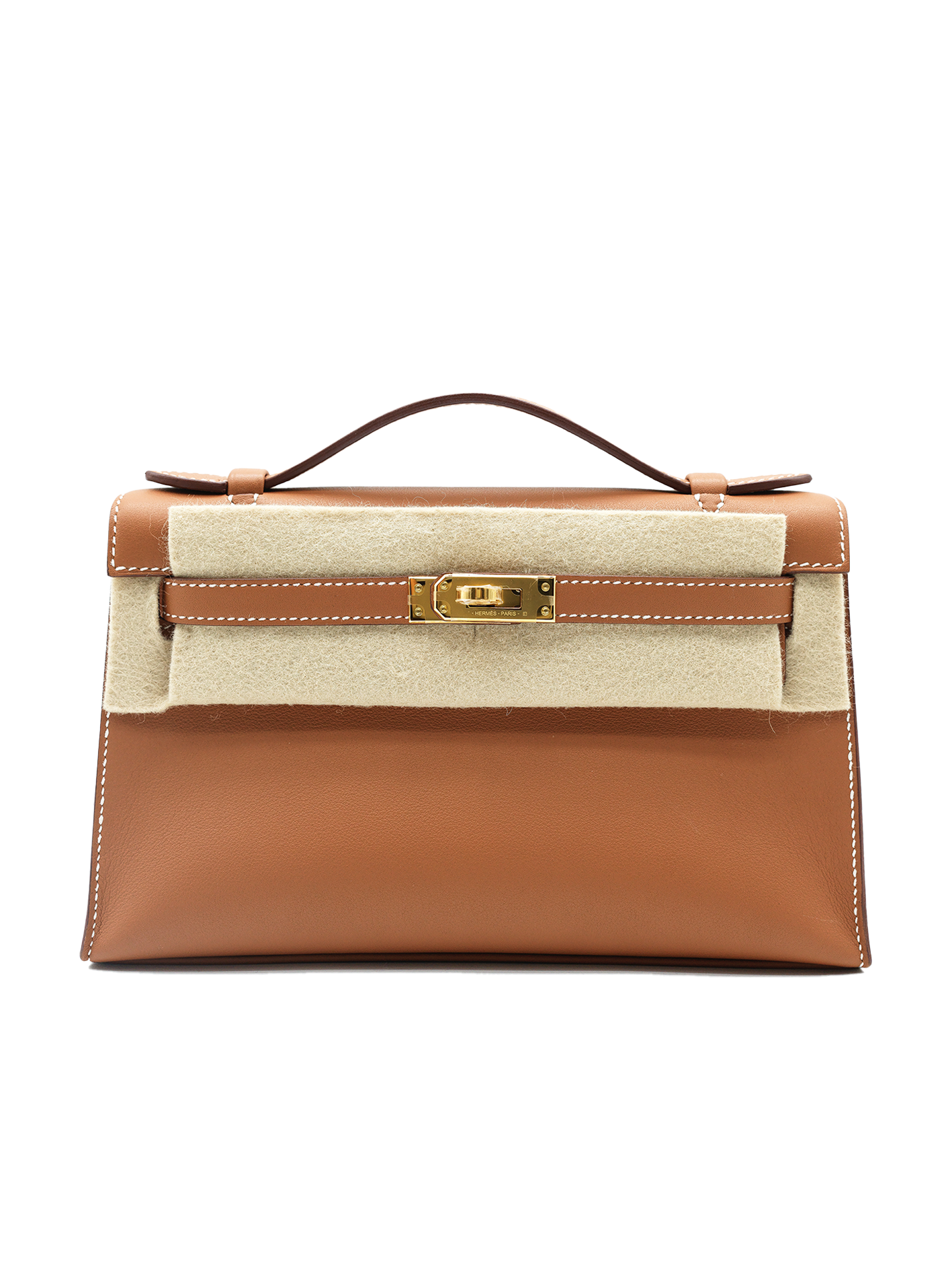 PRE-LOVED HERMÈS KELLY POCHETTE SWIFT GOLD GHW