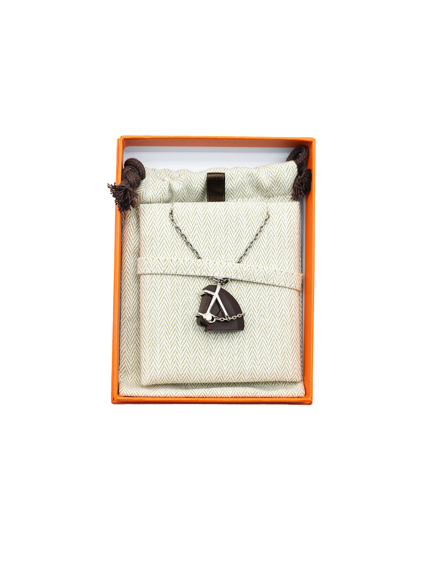 NEW HERMÈS CHEVAL NECKLACE PHW